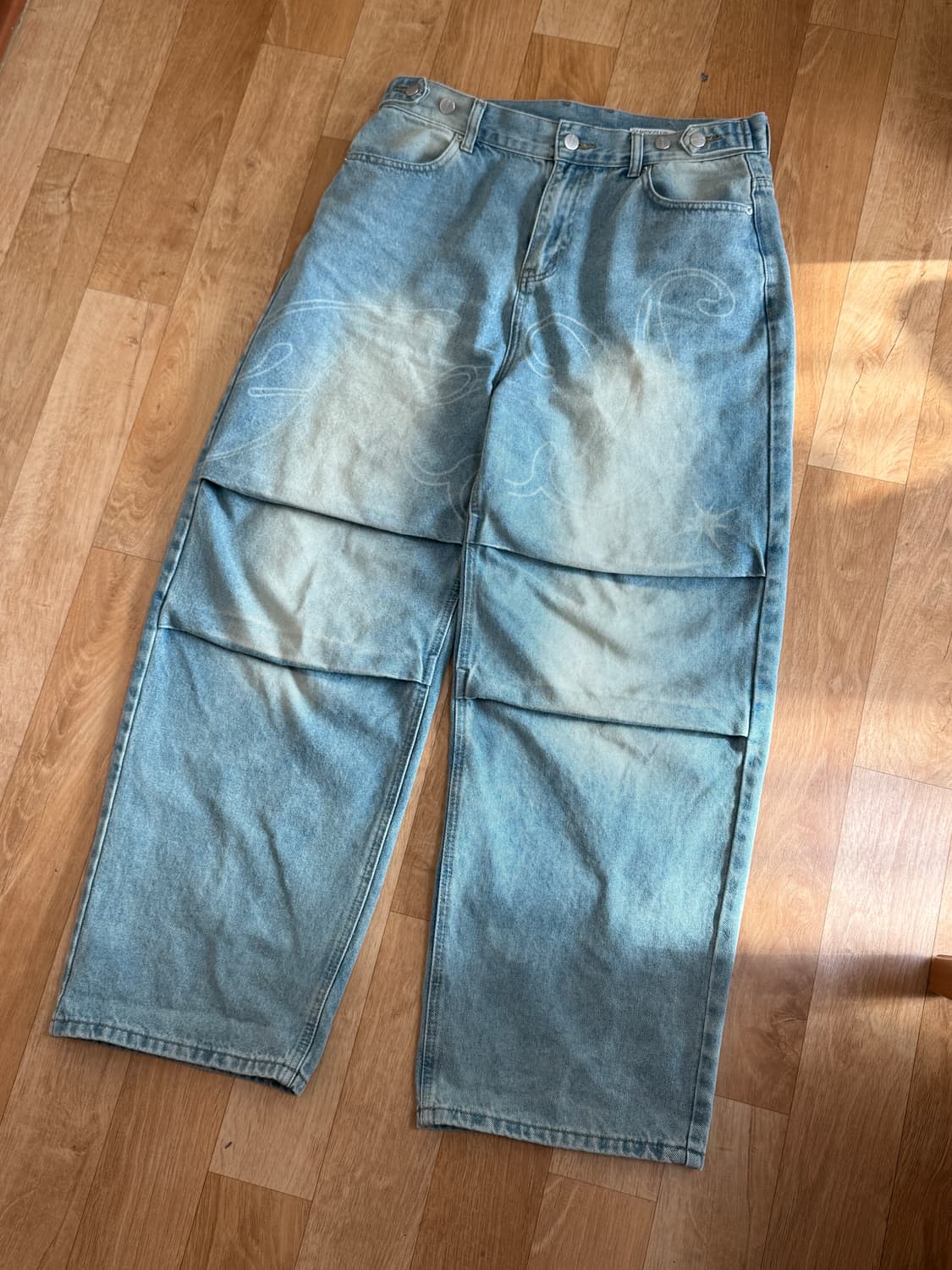 팬시클럽 엔젤 빈티지 워싱 핀턱팬츠 2 상품이미지4