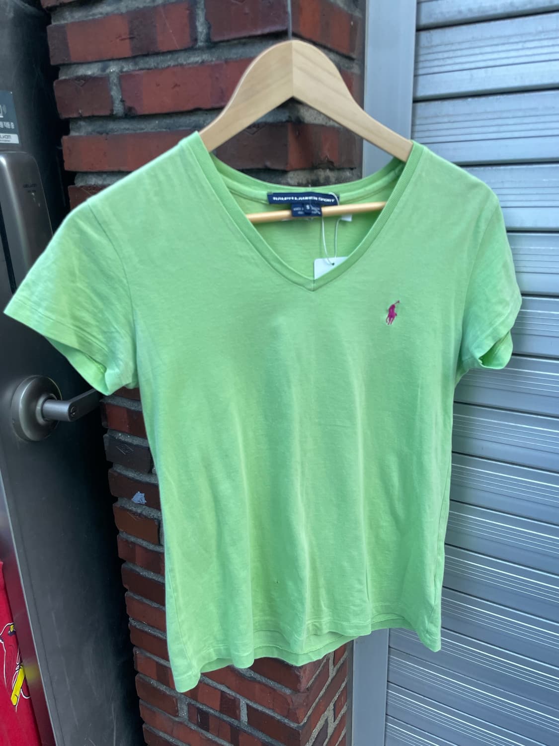 폴로랄프로렌 스포츠 민트그린 브이넥 상품이미지1