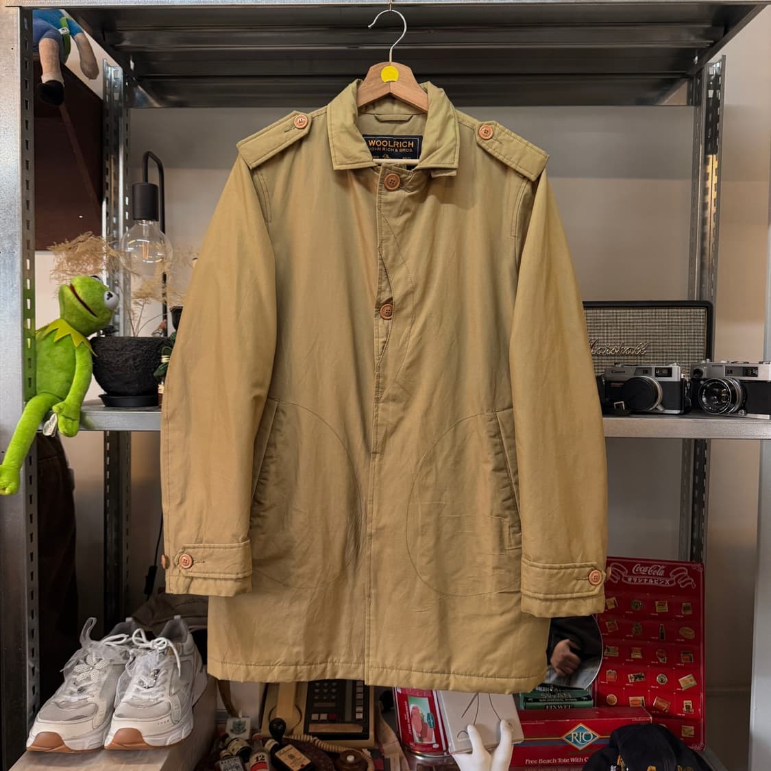 울리치 이탈리아 디자인 밀리터리 코트 S M 상품이미지4