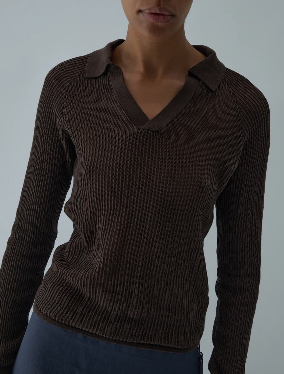 [S,M]팔로마울 Dandy 니트/브라운 상품이미지1