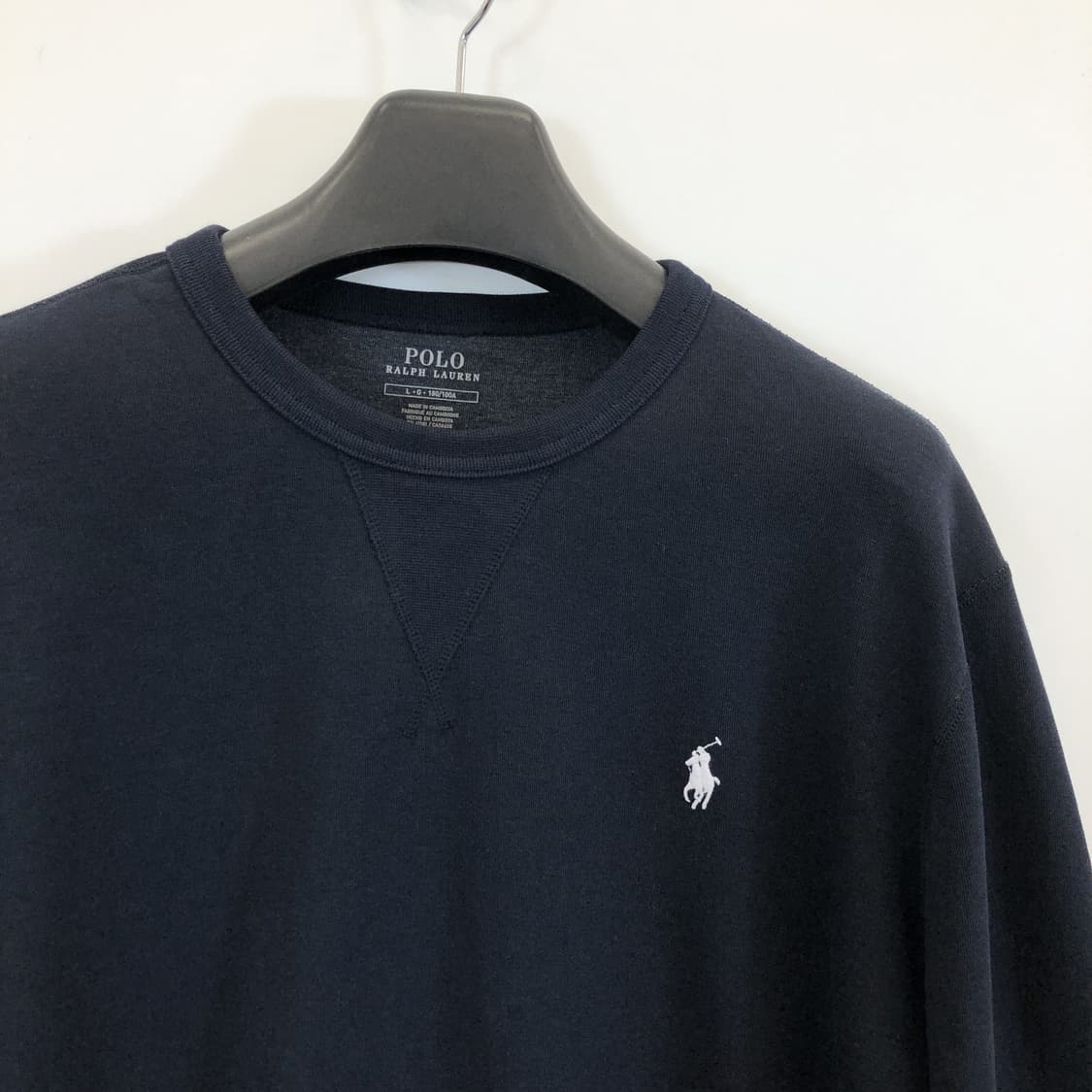 폴로 랄프로렌 더블니트 화이트포니 스웻맨투맨 L 상품이미지2
