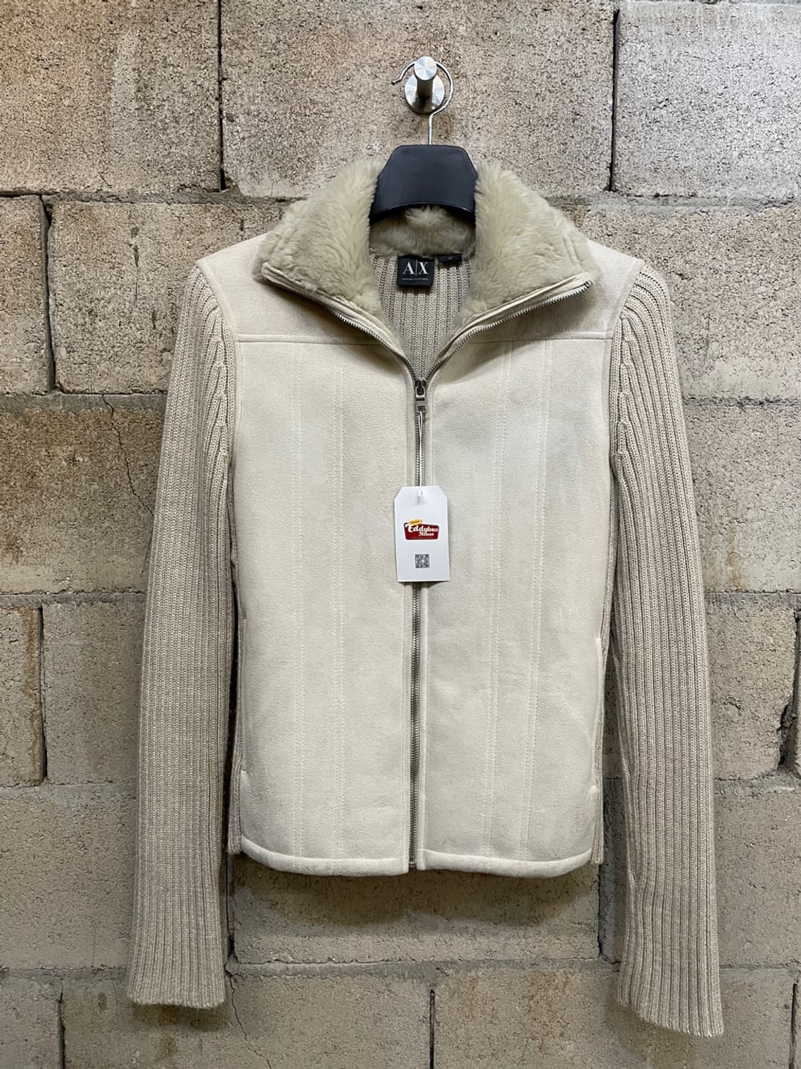 아르마니 익스체인지 믹스 니트 집업 상품이미지1