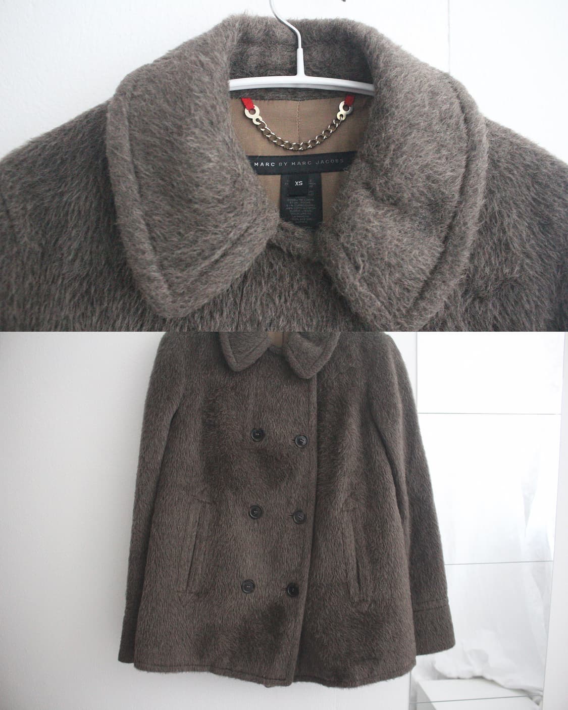 hairy alpaca wool duffle coat 상품이미지3