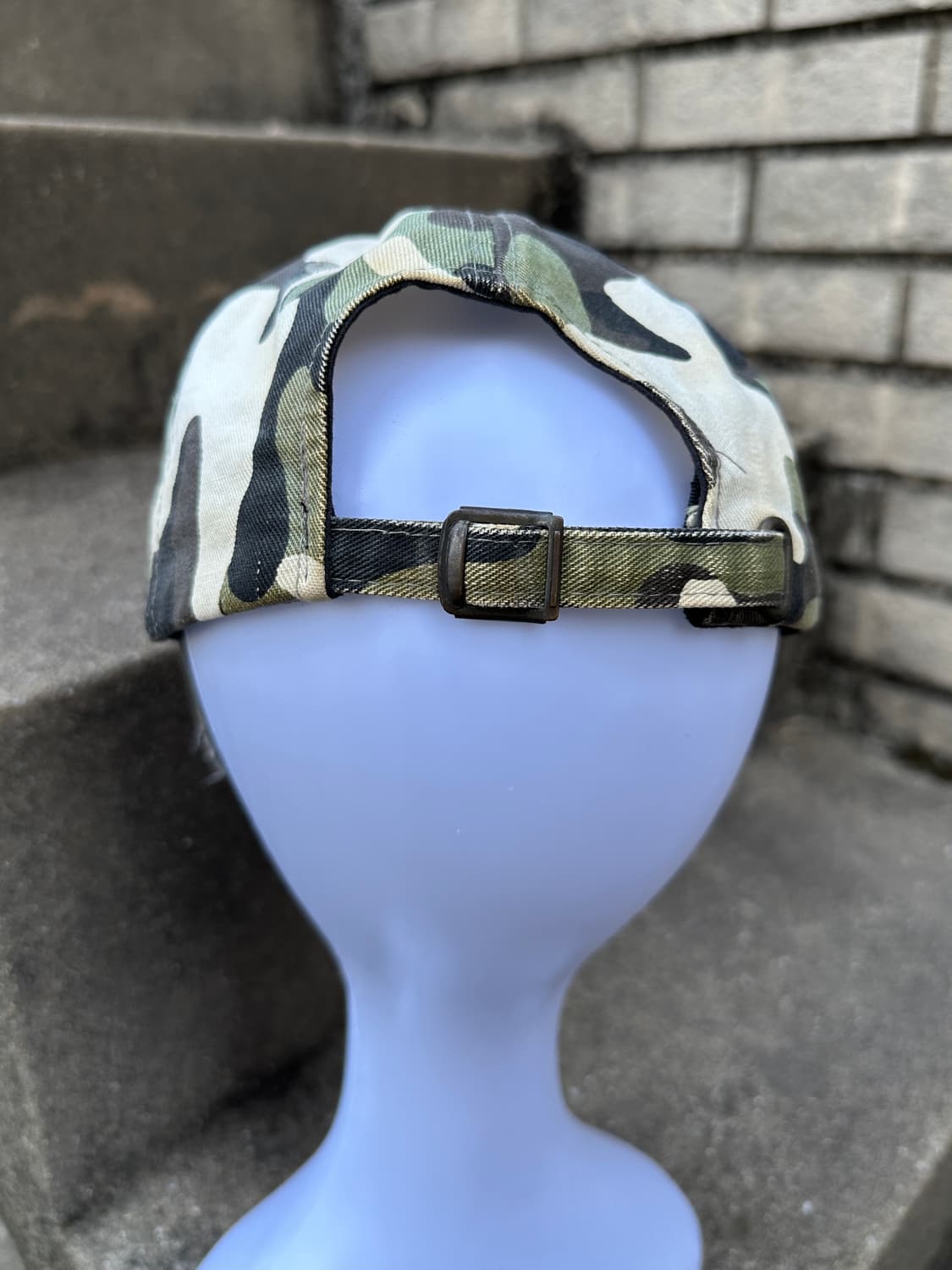 90s Rudolph Valentino camo red cross cap 상품이미지5