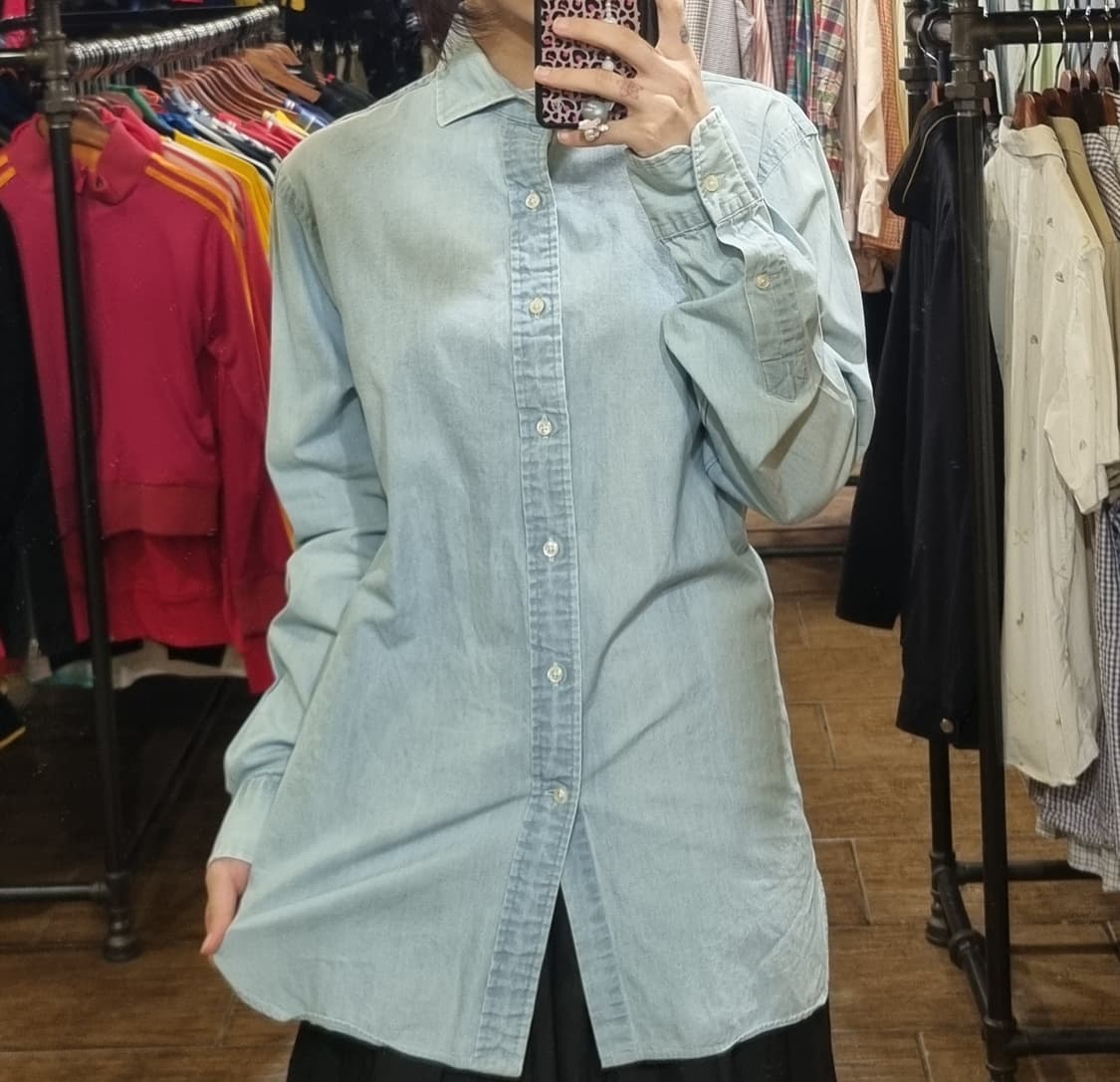 [Hi] polo 폴로 긴팔 셔츠 스카이 블루 상품이미지2