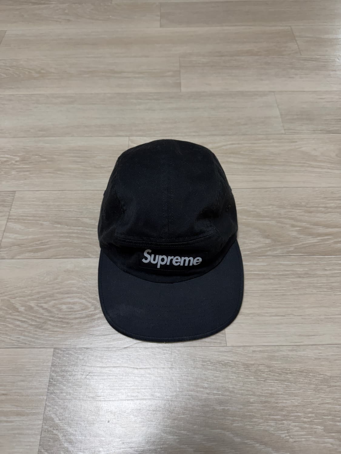 슈프림 워시드 치노 트윌 캠프캡 블랙 상품이미지2