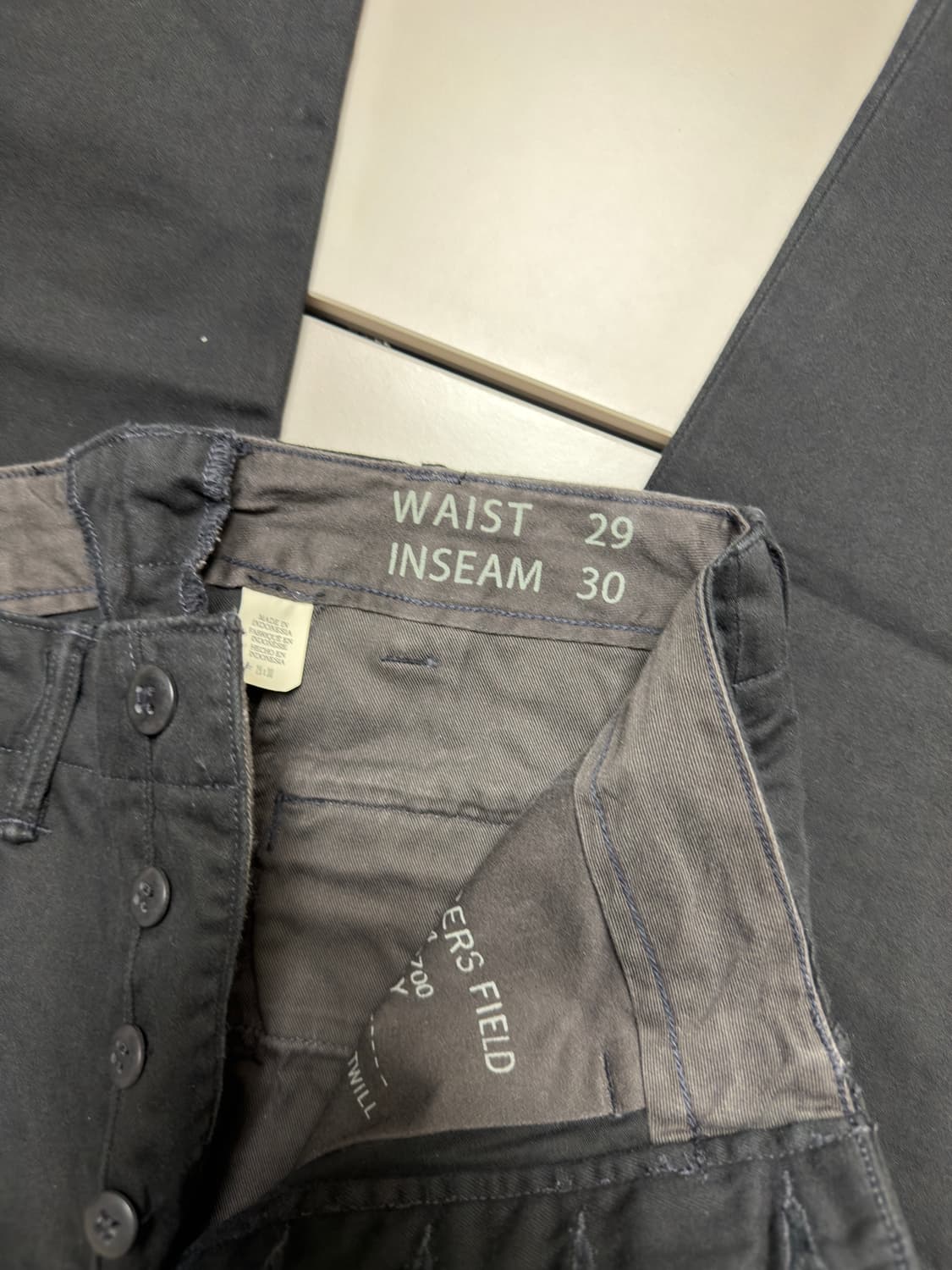 RRL 오피서치노 블랙 (29/30 사이즈) 상품이미지3