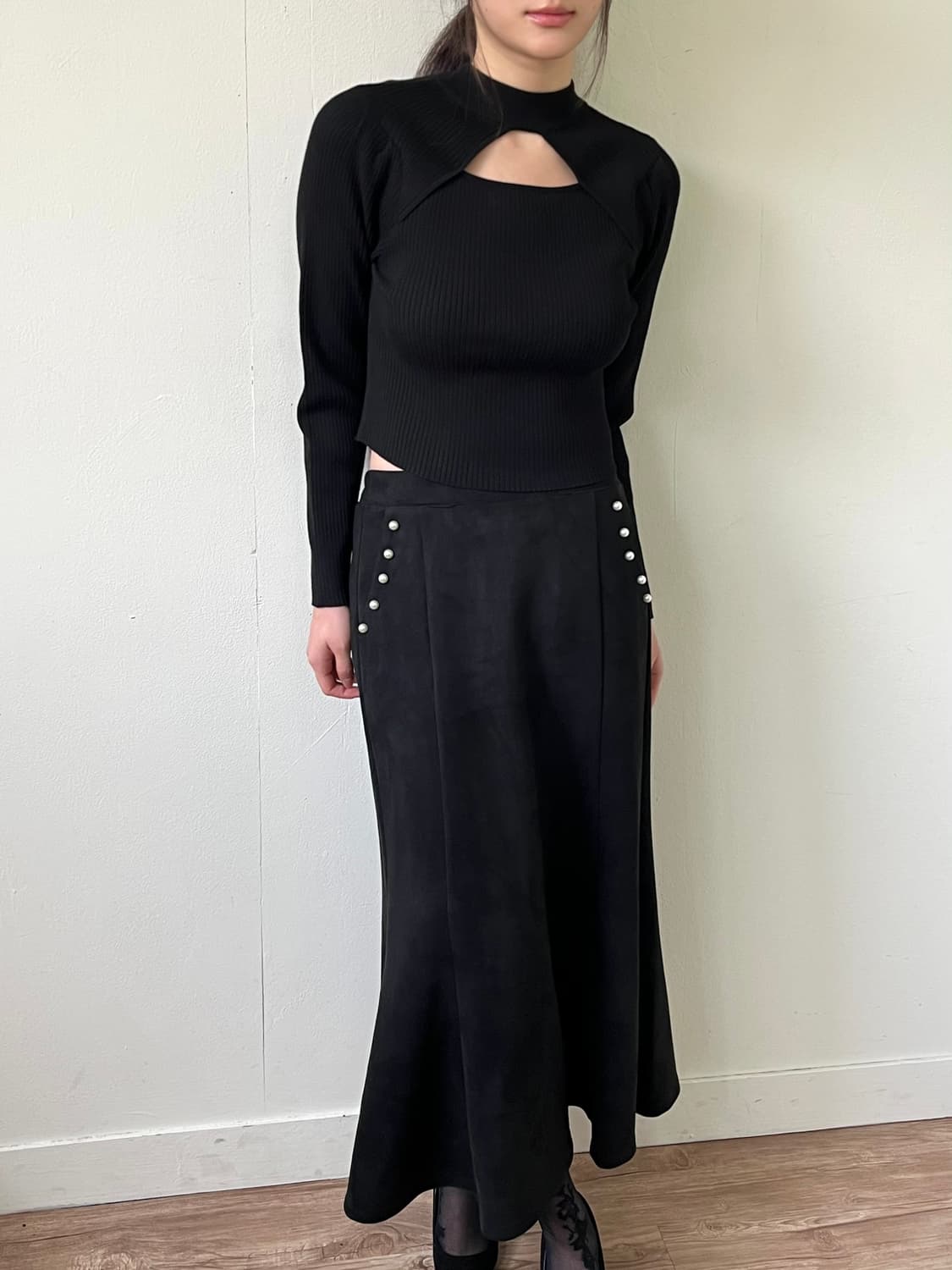 Lax Dan Tia 진주아트 스커트 상품이미지6