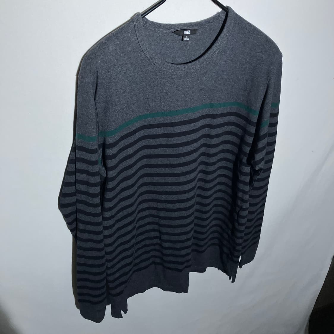 XL)유니클로 스트라이프 긴팔 티셔츠 롱슬리브 상품이미지1