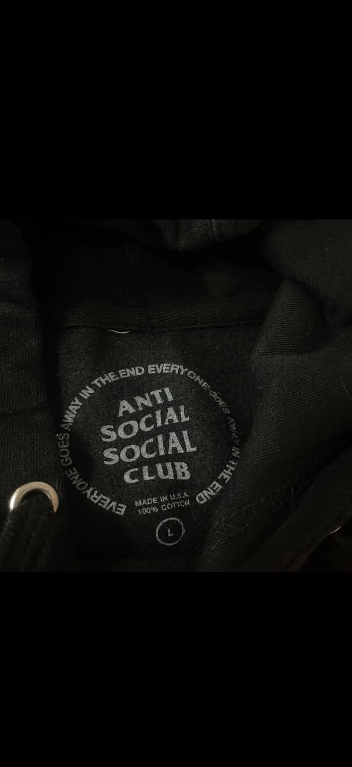 안티소셜소셜클럽 후드 L 상품이미지4