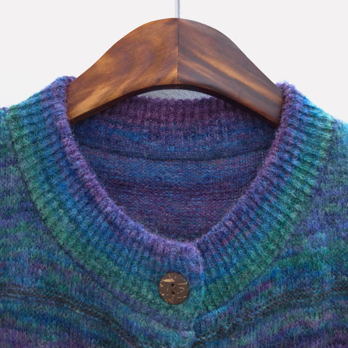 울혼방 스트라이프 가디건 일본빈티지 상품이미지3