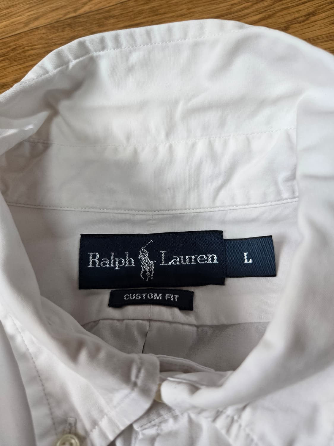 폴로 랄프로렌 커스텀핏 화이트 셔츠 상품이미지5
