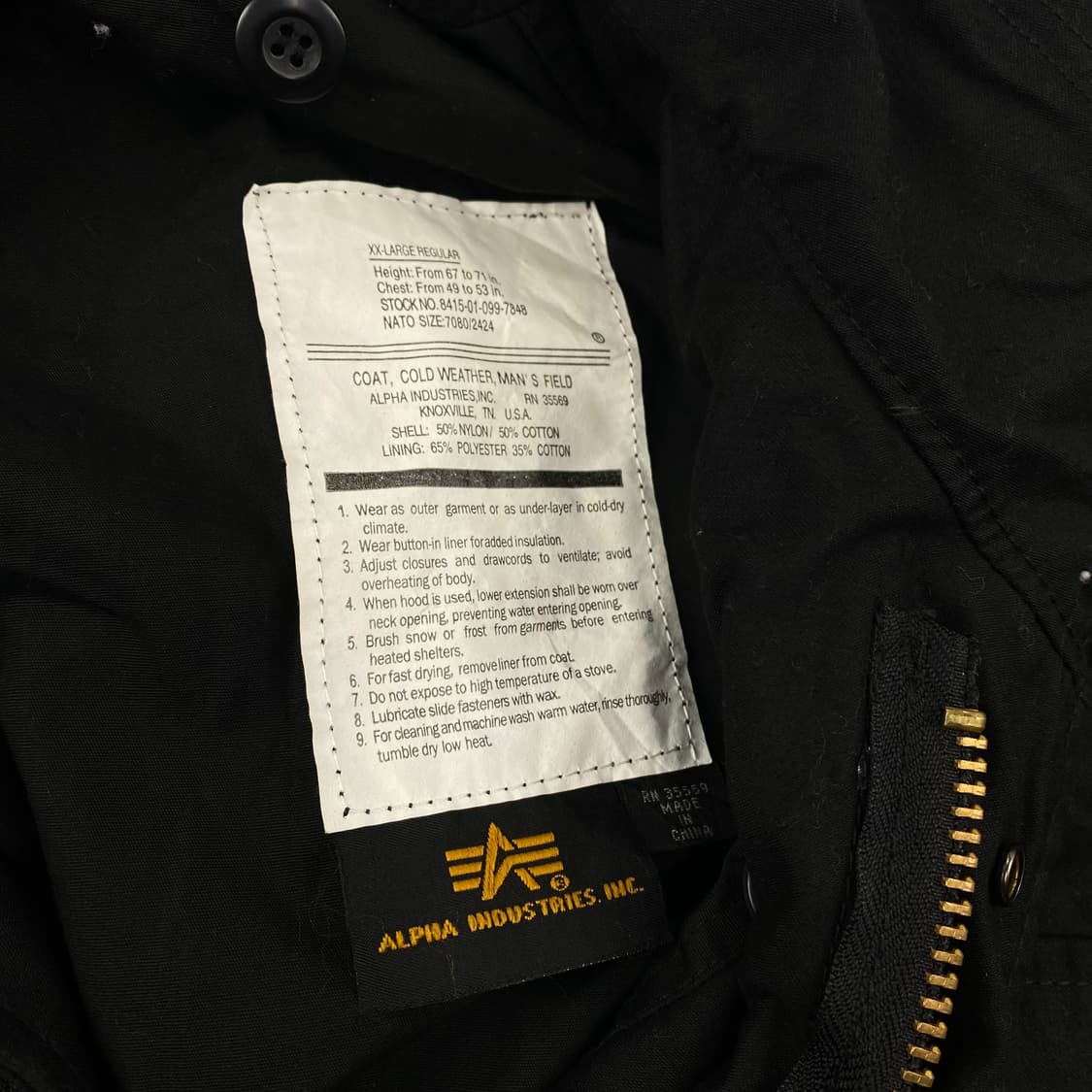 알파인더스트리 OG M-65 필드 자켓 (110) 상품이미지10