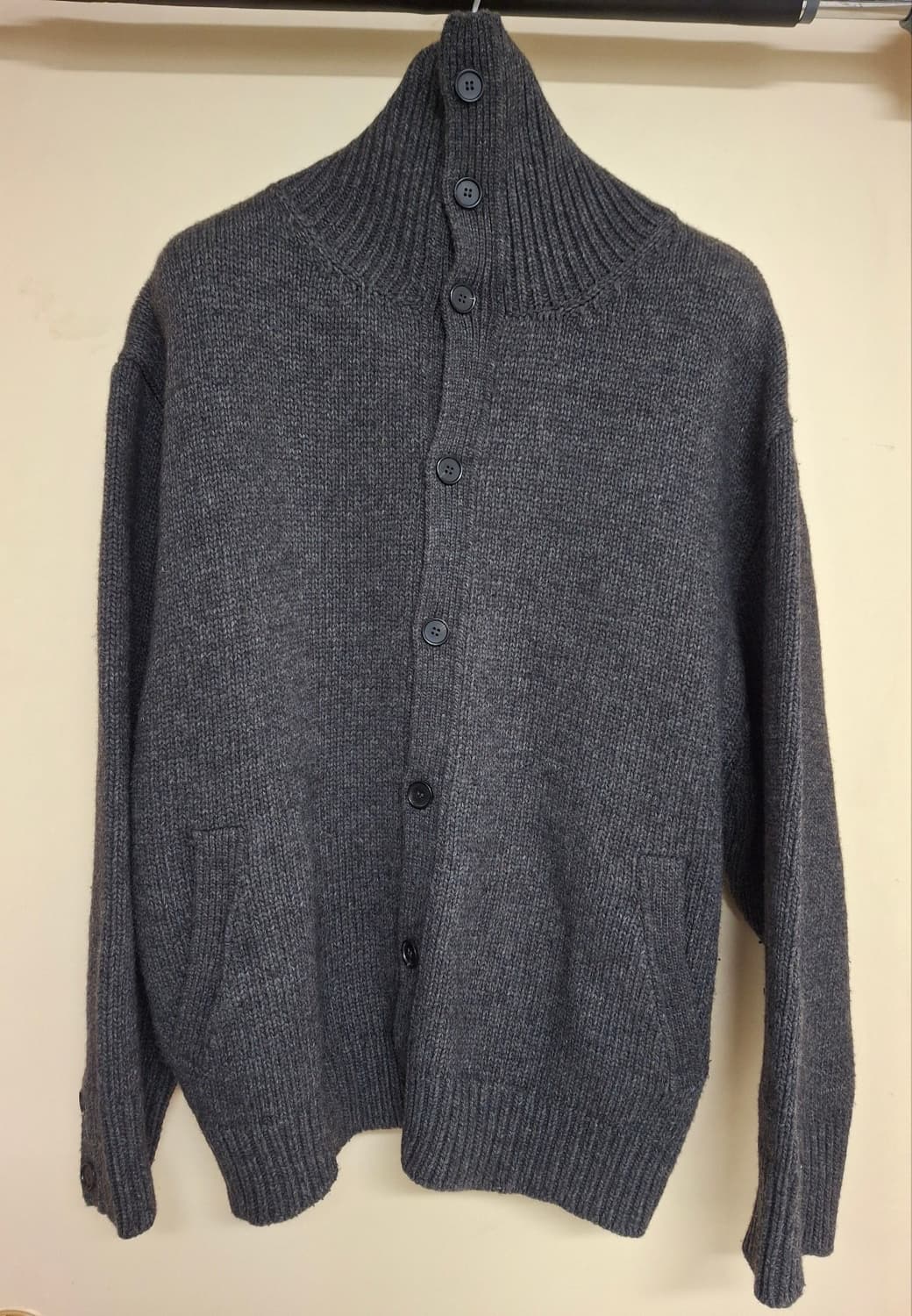 [L]유스 헤비웨이트 니트 가디건 차콜 youth 상품이미지7