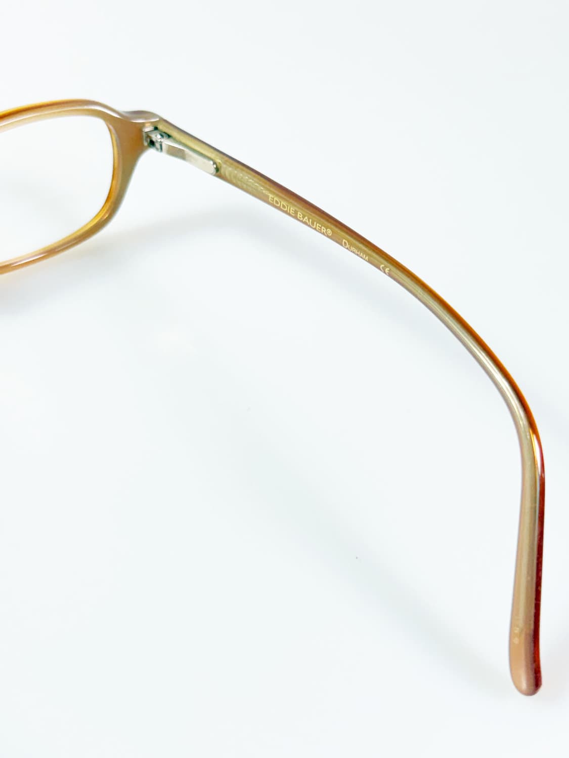 90s 에디바우어 엠버브라운 뿔테 스퀘어 빈티지 안경 상품이미지6