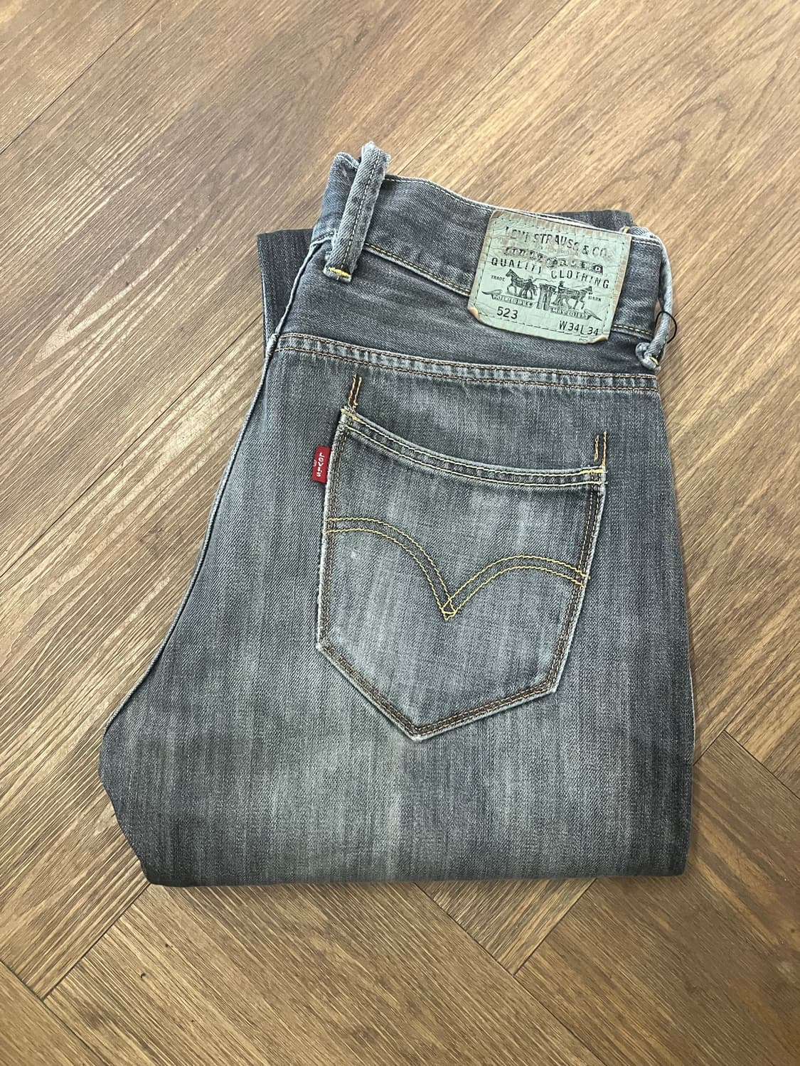 N270 리바이스 523 데님팬츠 그레이 상품이미지2