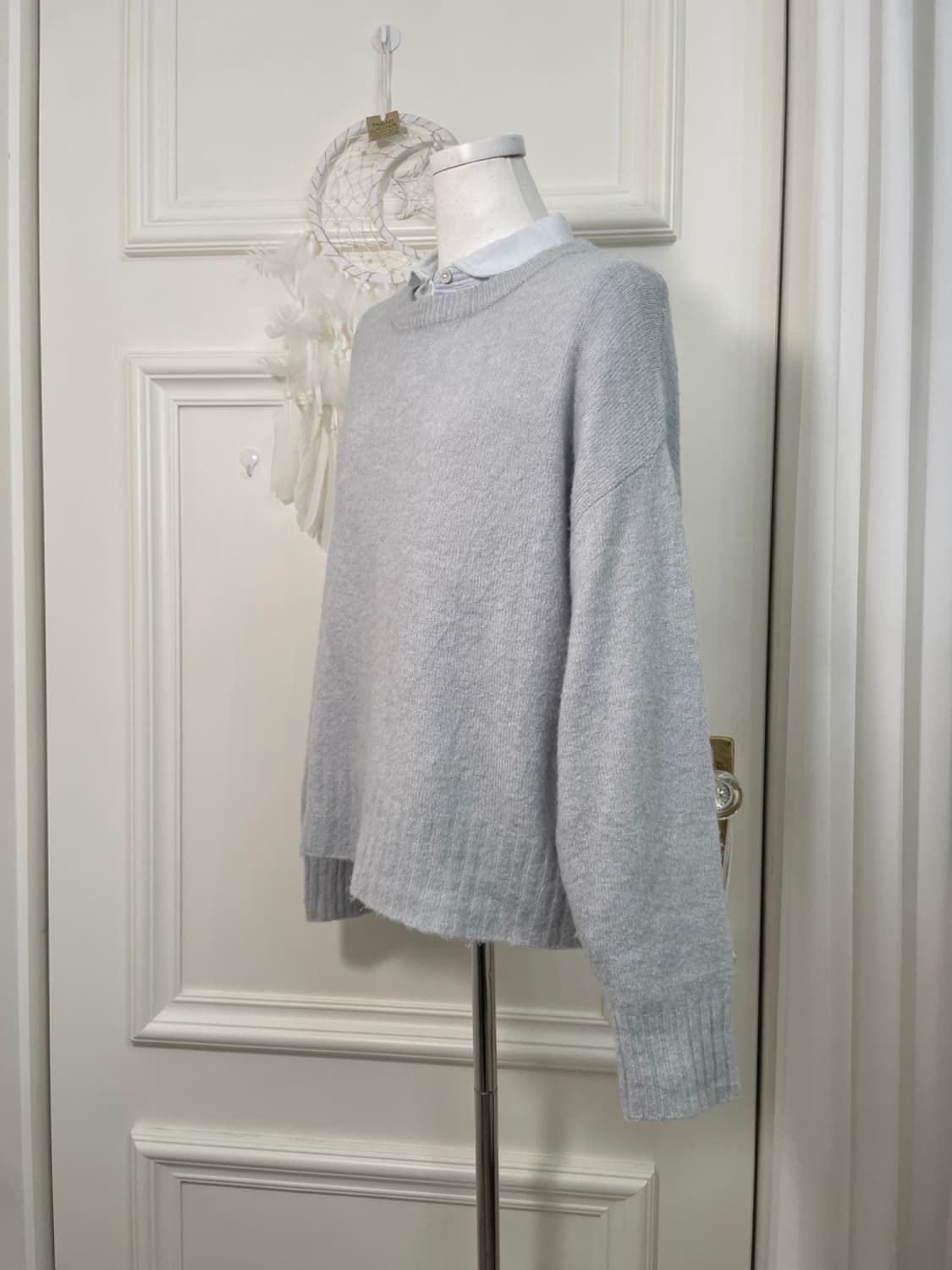 SM2 graish blue soft knit top&sky blue c 상품이미지2