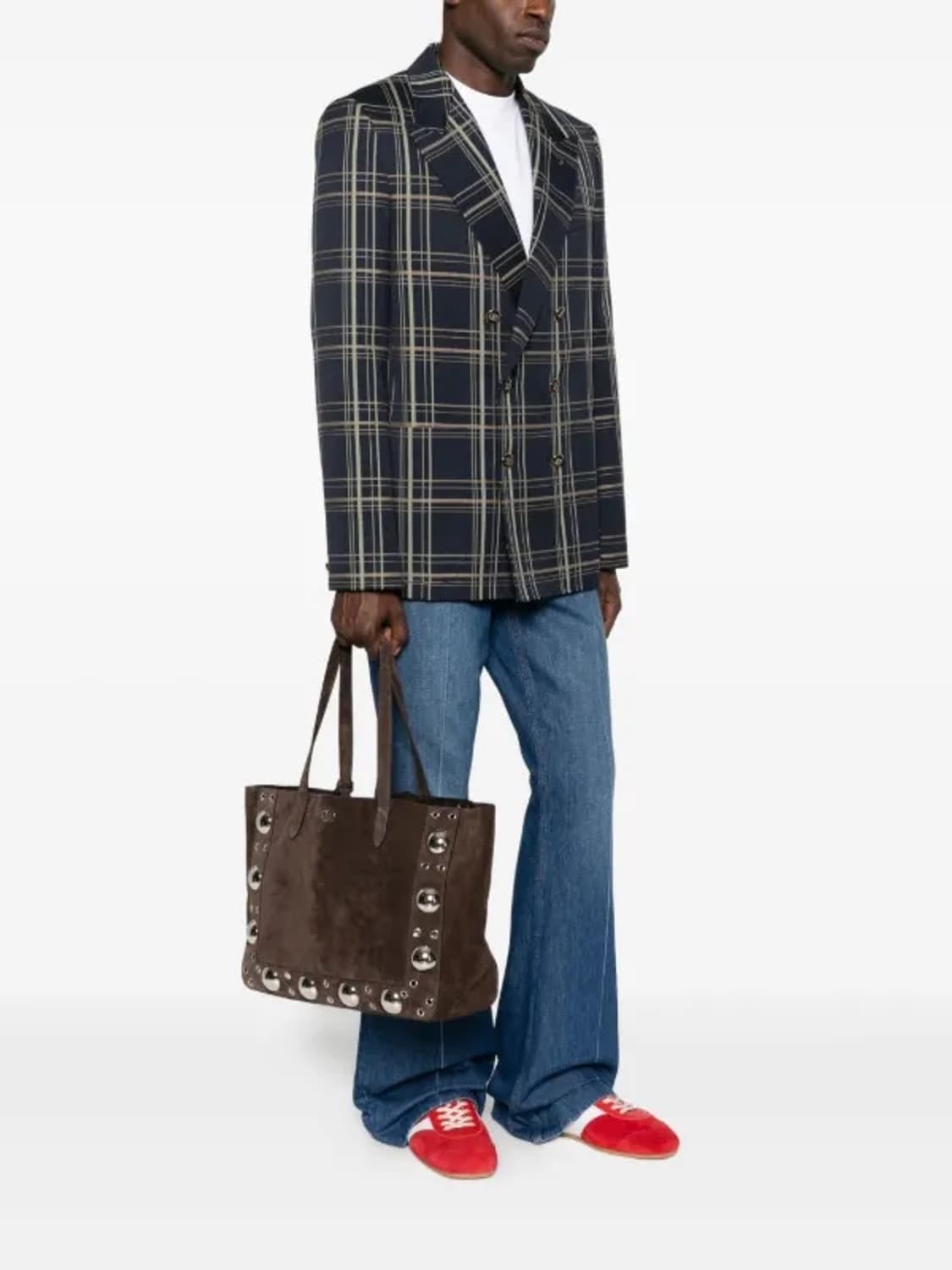 발렌티노 2025fw 다크브라운 스웨이드 토트백 상품이미지1