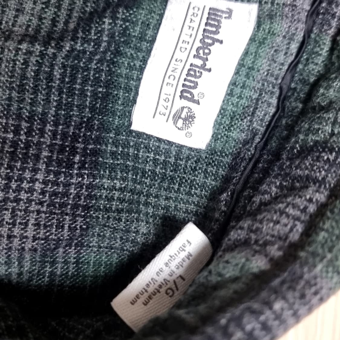 팀버랜드 그린 체크 플란넬 셔츠(100) 상품이미지3