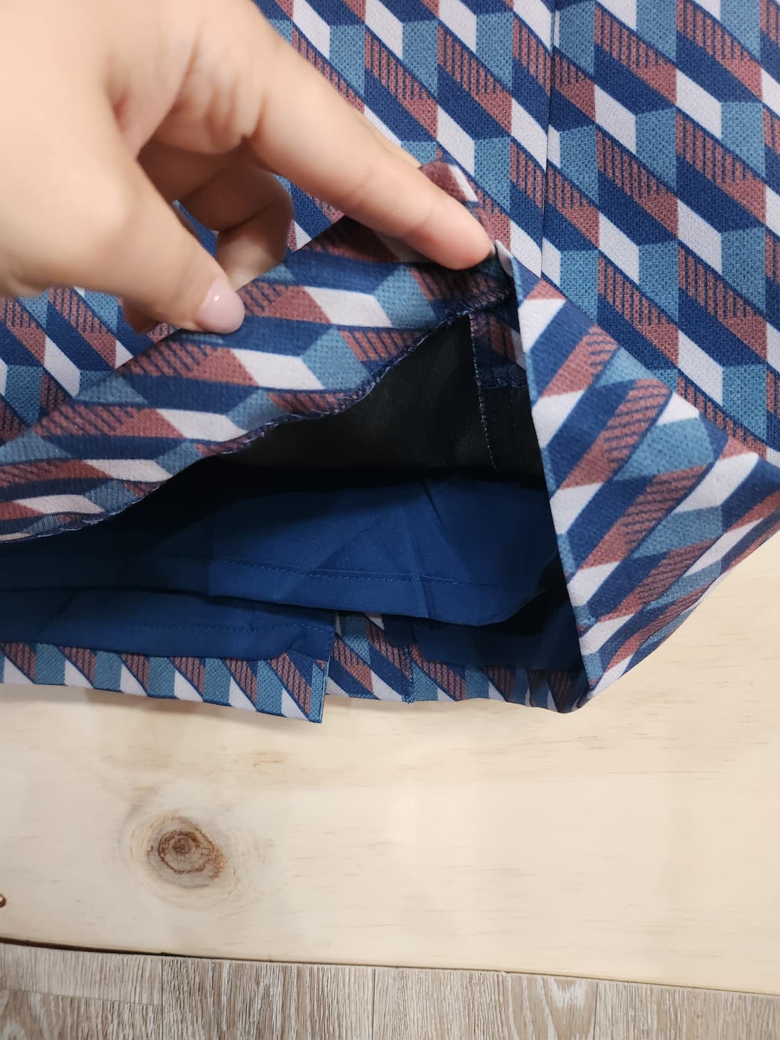 1126) JJ지고트 패턴 미디스커트 상품이미지3