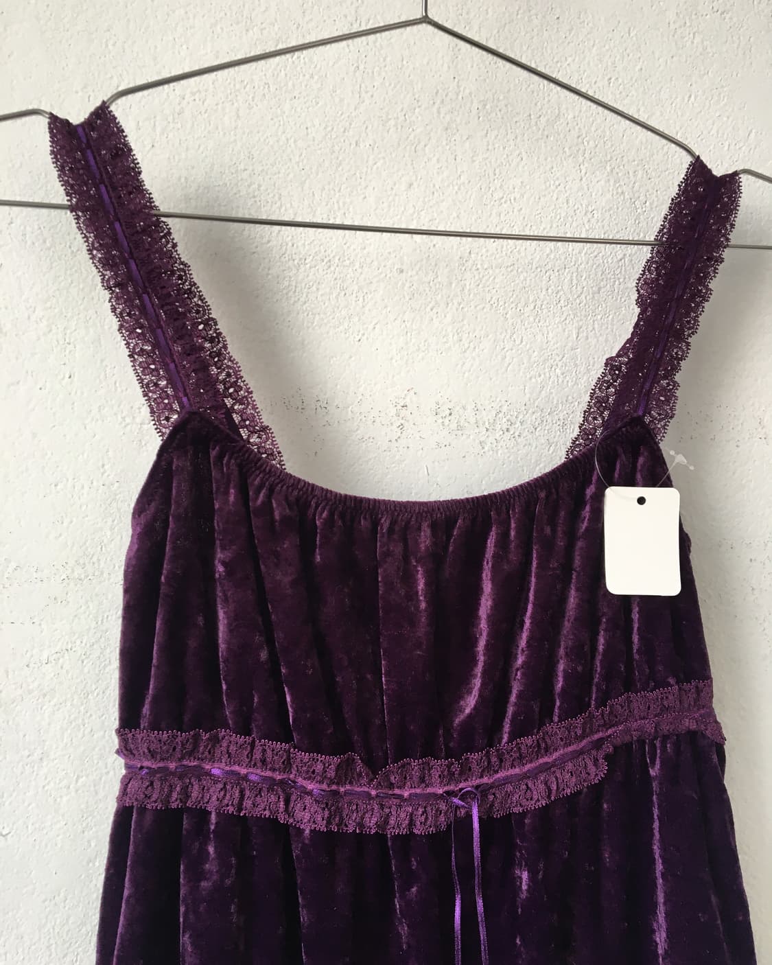Lace trimming velvet sleeveless 상품이미지5