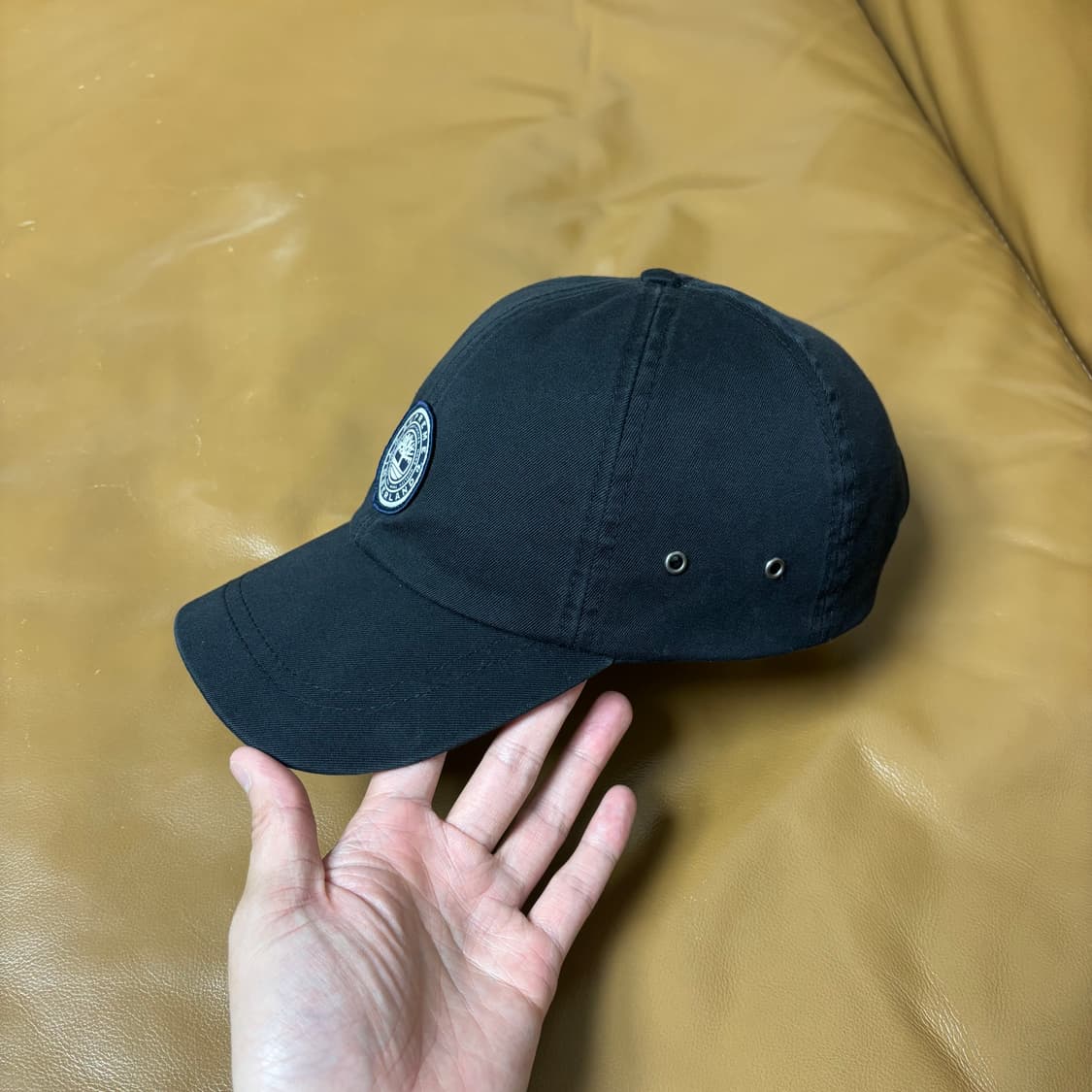 Supreme 슈프림x팀버랜드 워시드 블랙 6패널 볼캡 모자 Black 상품이미지4