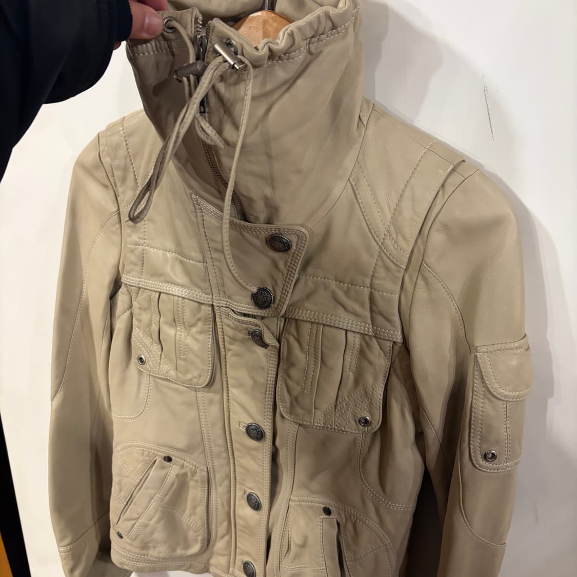 에고이스트 하이넥 레더자켓 상품이미지2