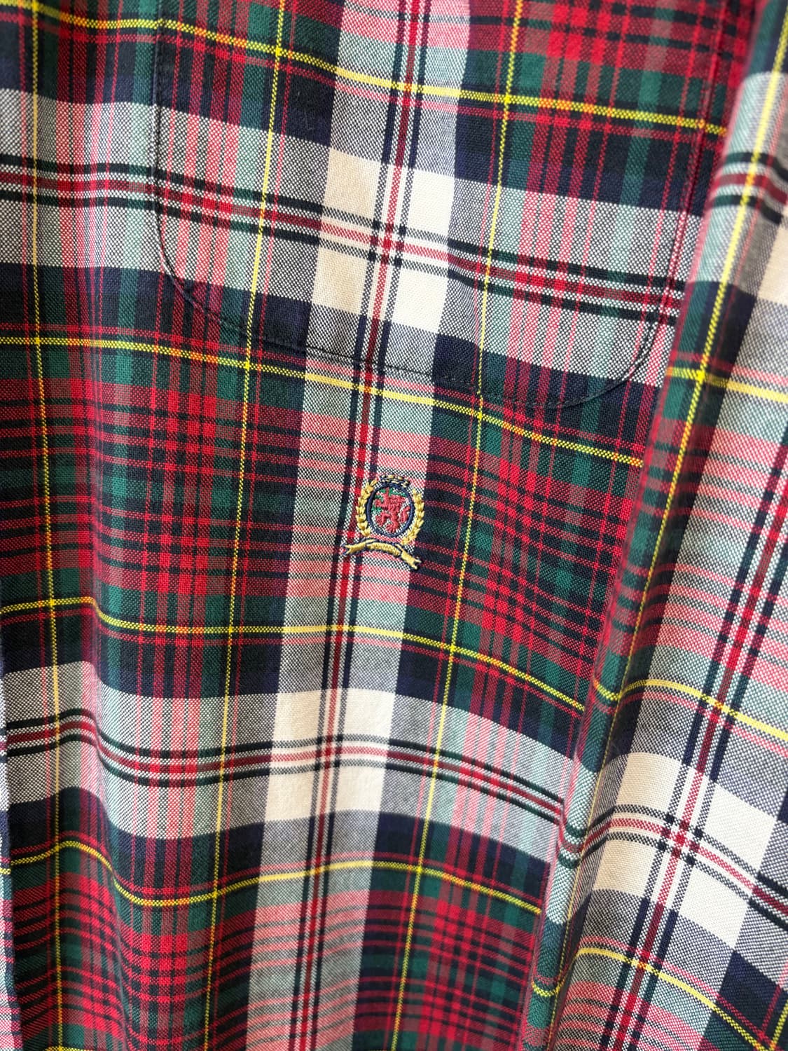 타미힐피거 월계 로고 빈티지 체크 셔츠 상품이미지4