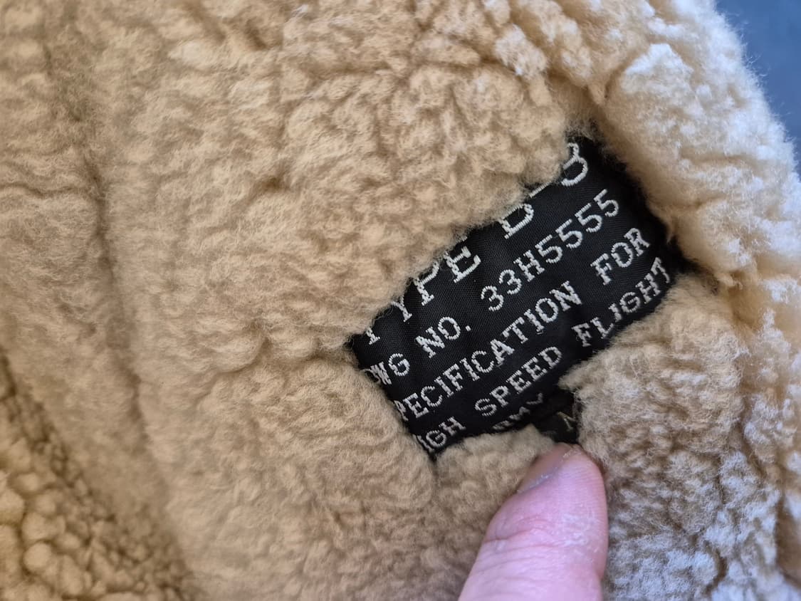 90s TTPE B-3 양가죽 무스탕 상품이미지10