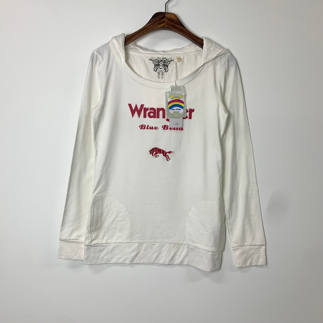 랭글러 화이트 슬리브 후드티 상품이미지2