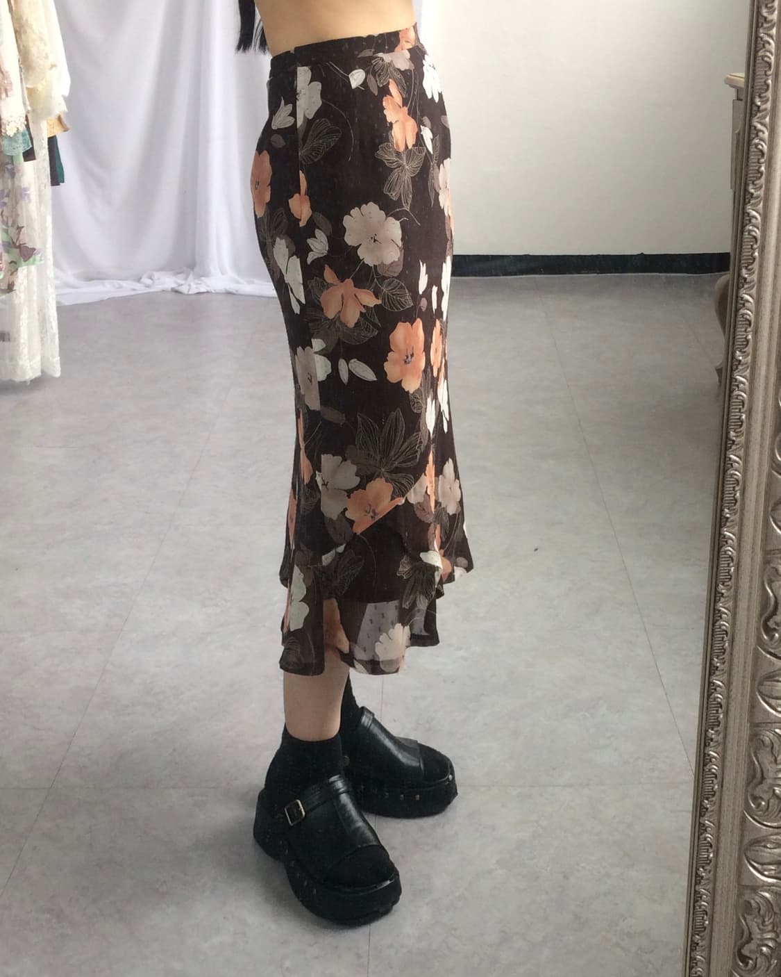 Flower pattern skirt 상품이미지10