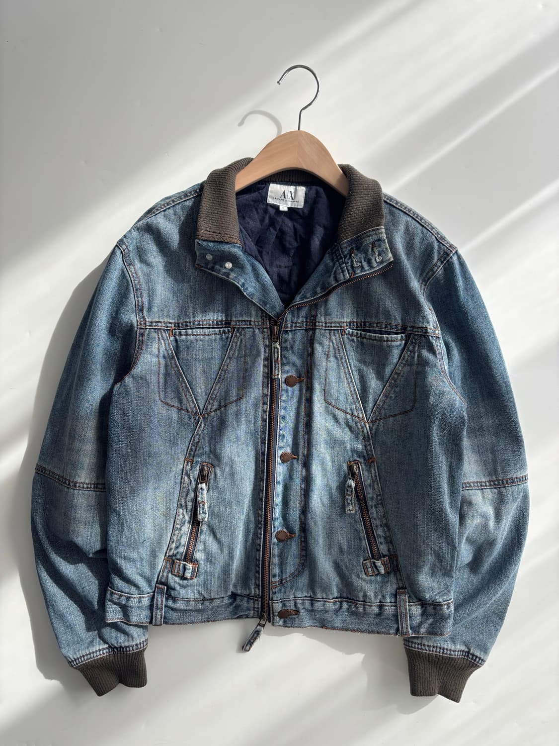 Armani Exchange 아르마니 익스체인지 데님 집업 자켓 상품이미지1