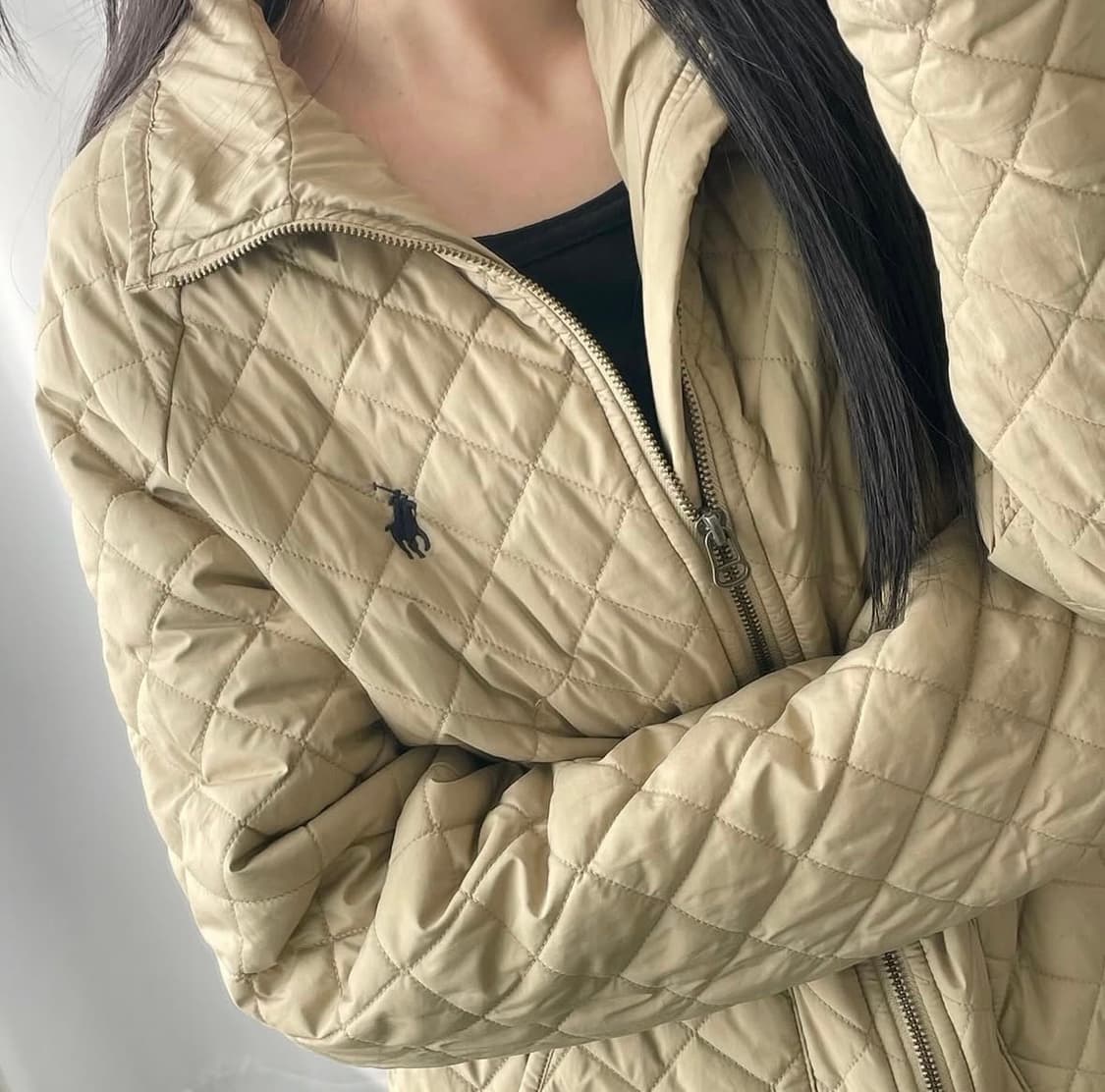 폴로 깔깔이 베이지 상품이미지1