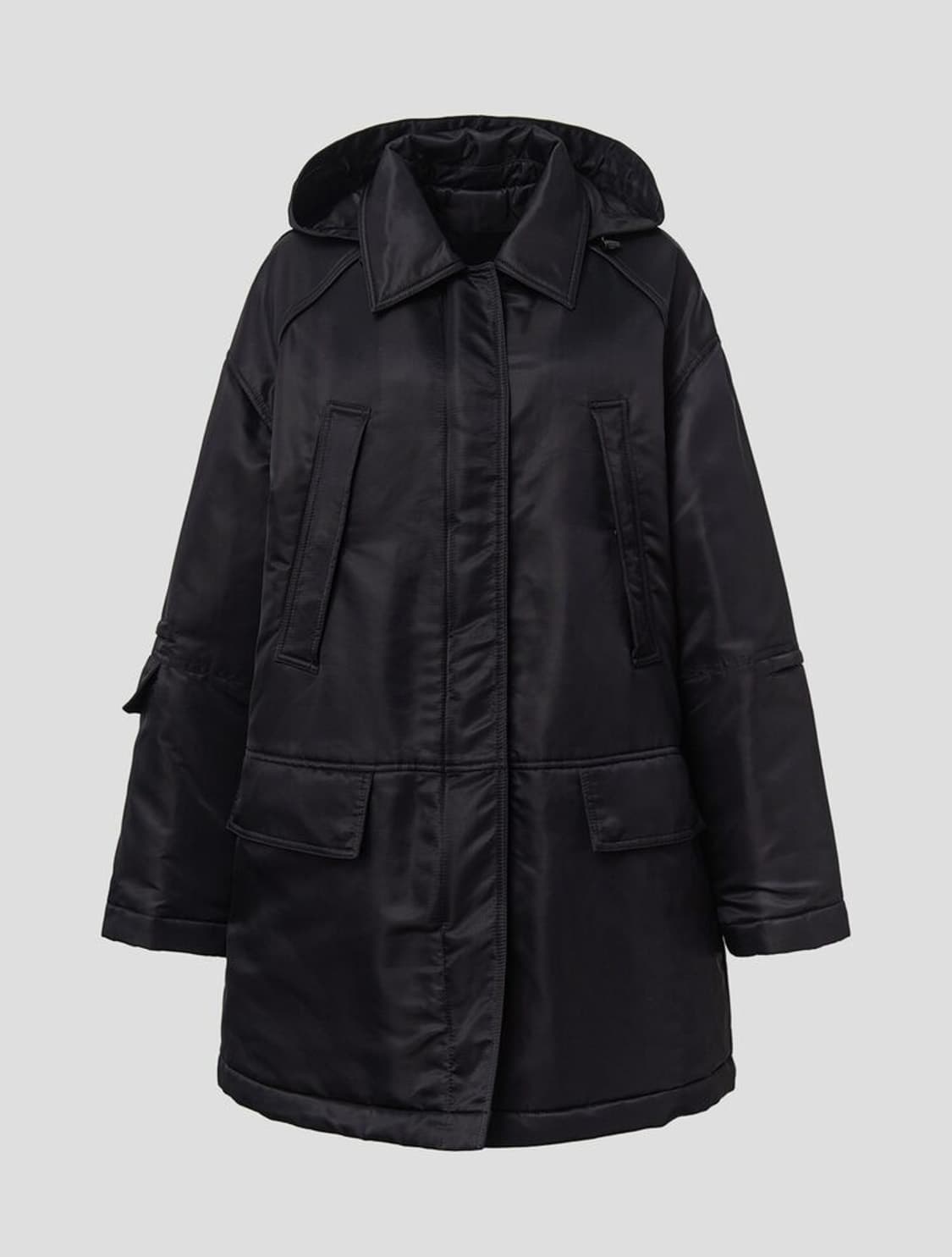 (새상품) 준지(Women) 후드 MA-1 미디 기장 점퍼 상품이미지1