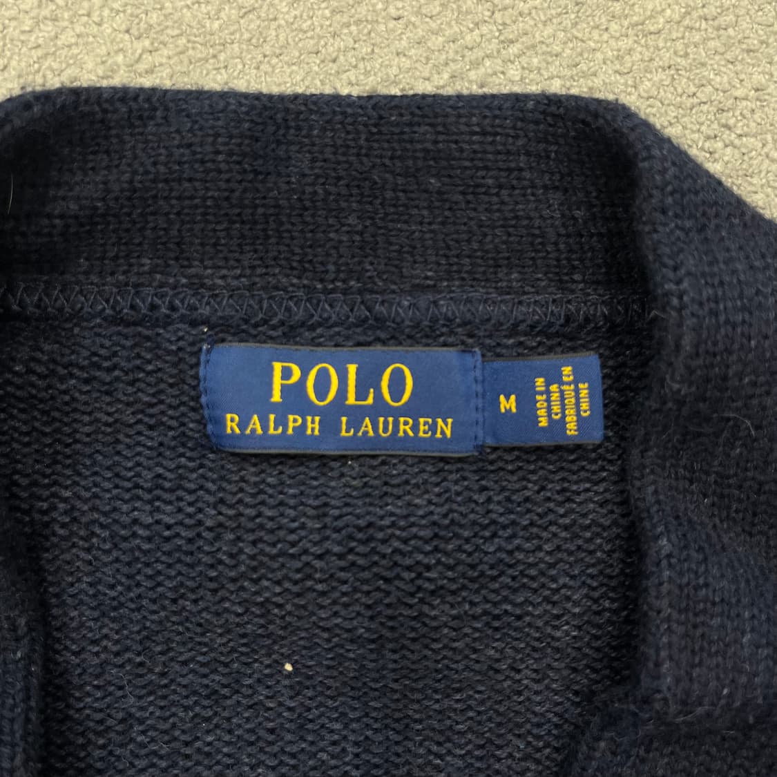 M 폴로 랄프로렌 네이비 R패치 가디건 상품이미지4