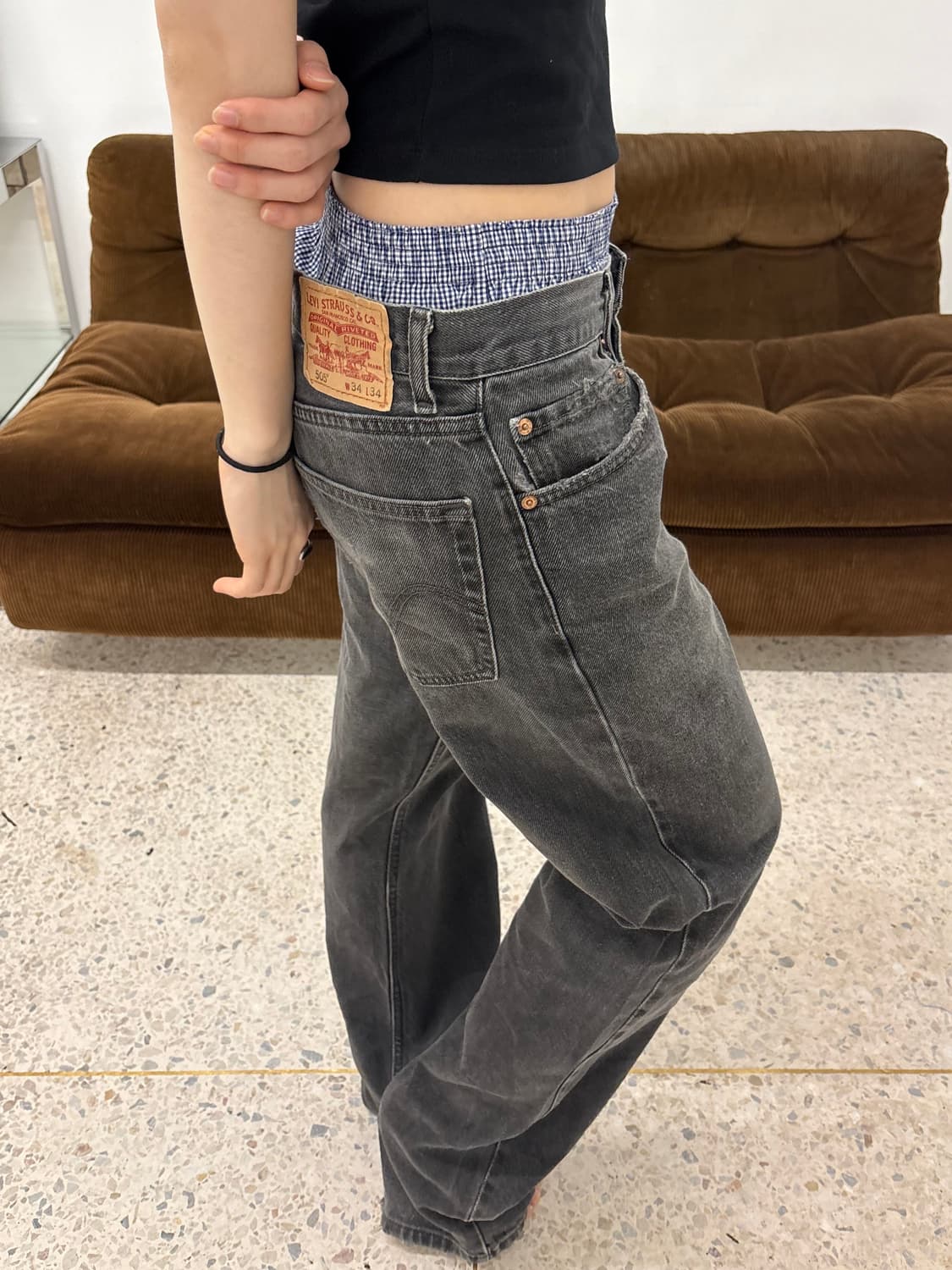 리바이스 505 레귤러 스트레이트 블랙 상품이미지6