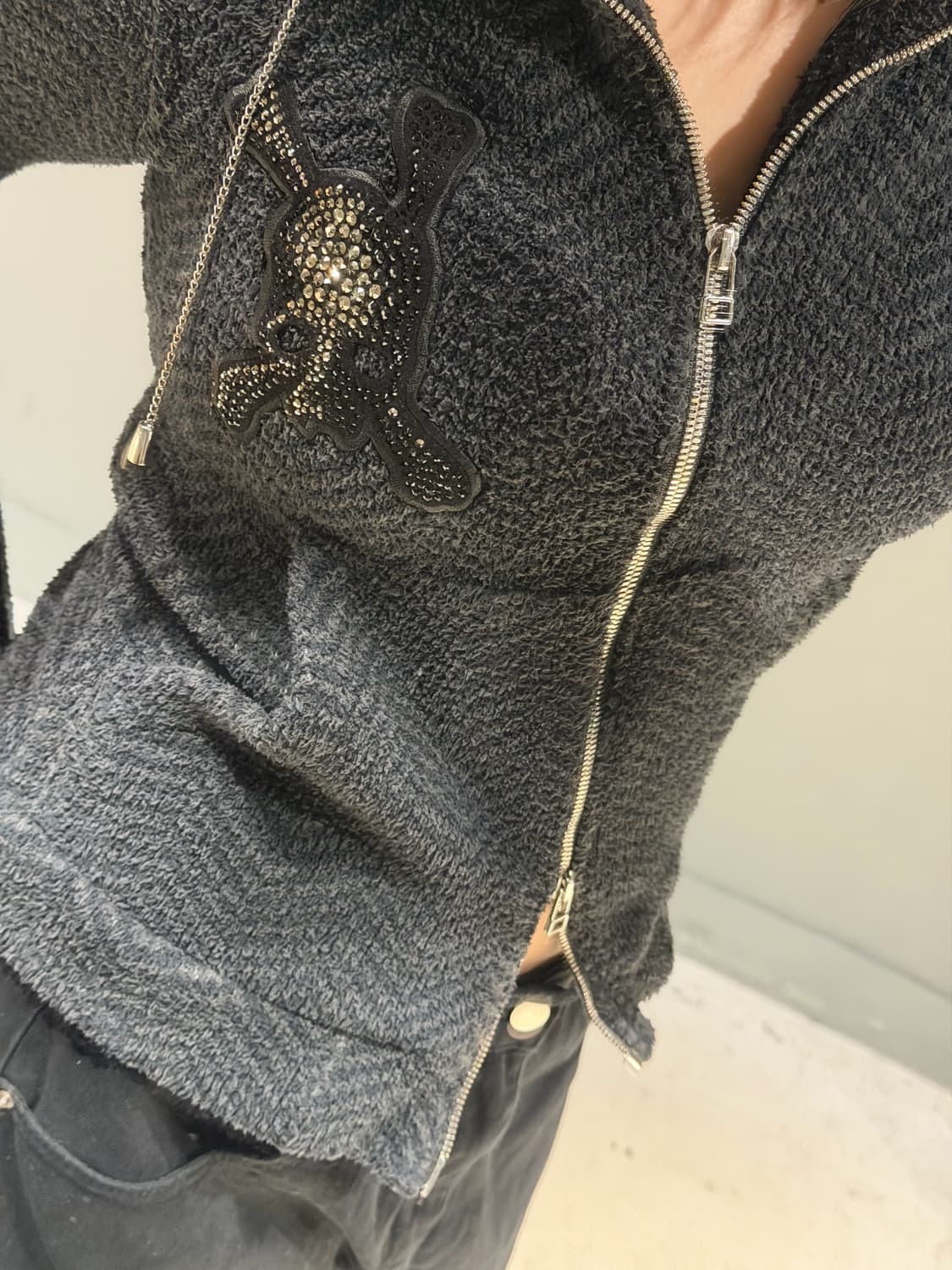 Roen skull cubic hood zip-up 상품이미지4