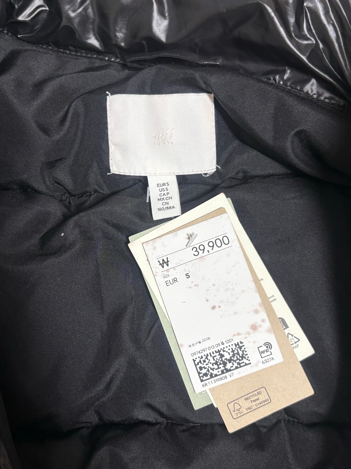 H&M 패딩조끼 상품이미지3