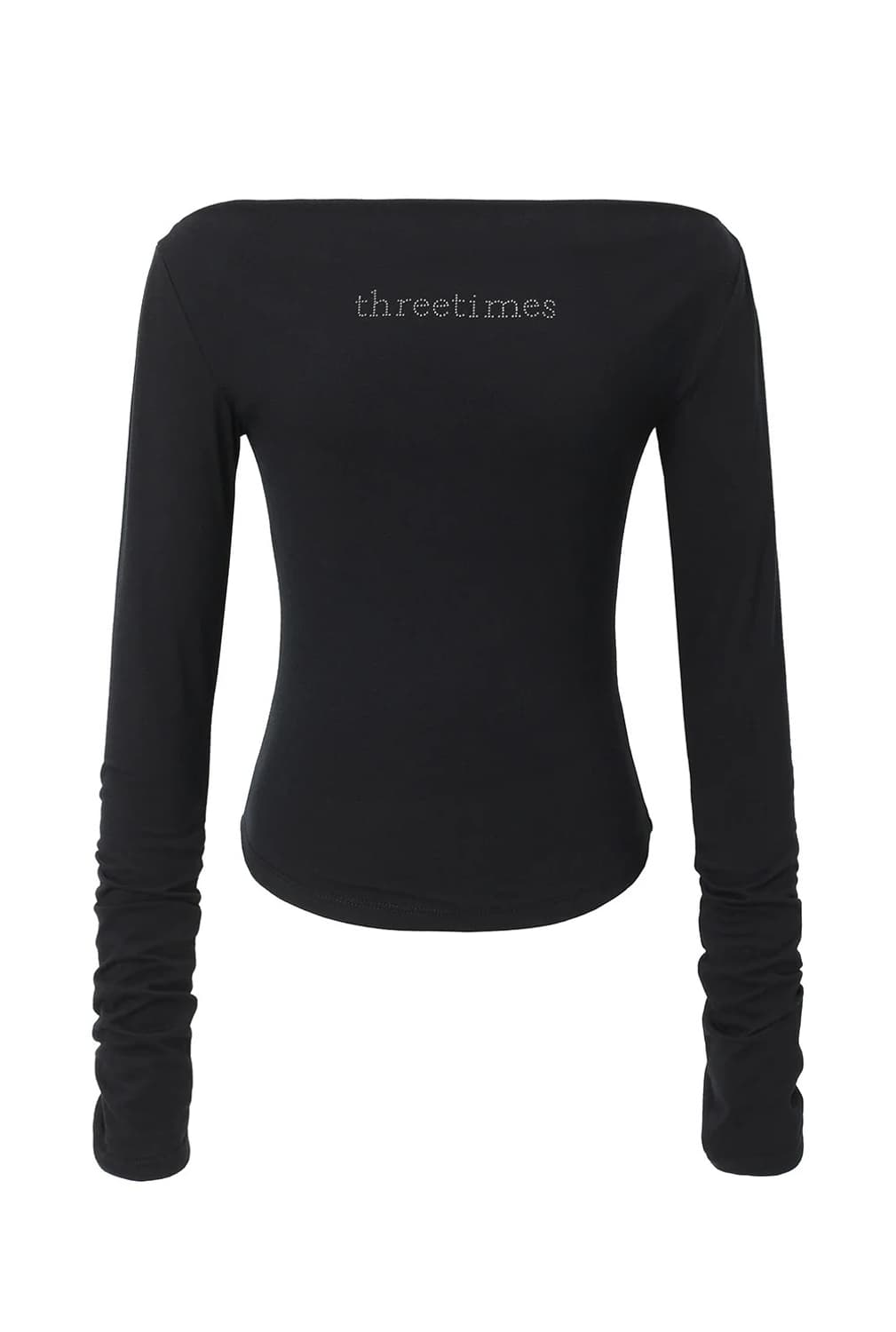 쓰리타임즈 blush tee 블랙 (M) threetimes 블러쉬 티 상품이미지1