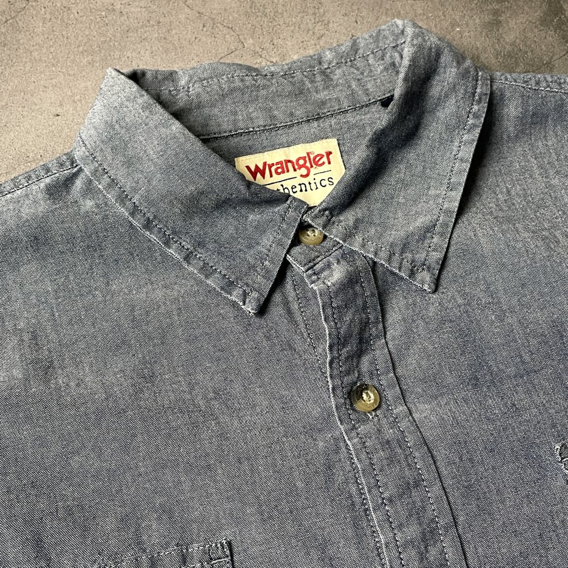 WRANGLER 랭글러 빈티지 코튼 데님 셔츠 A00416 상품이미지2