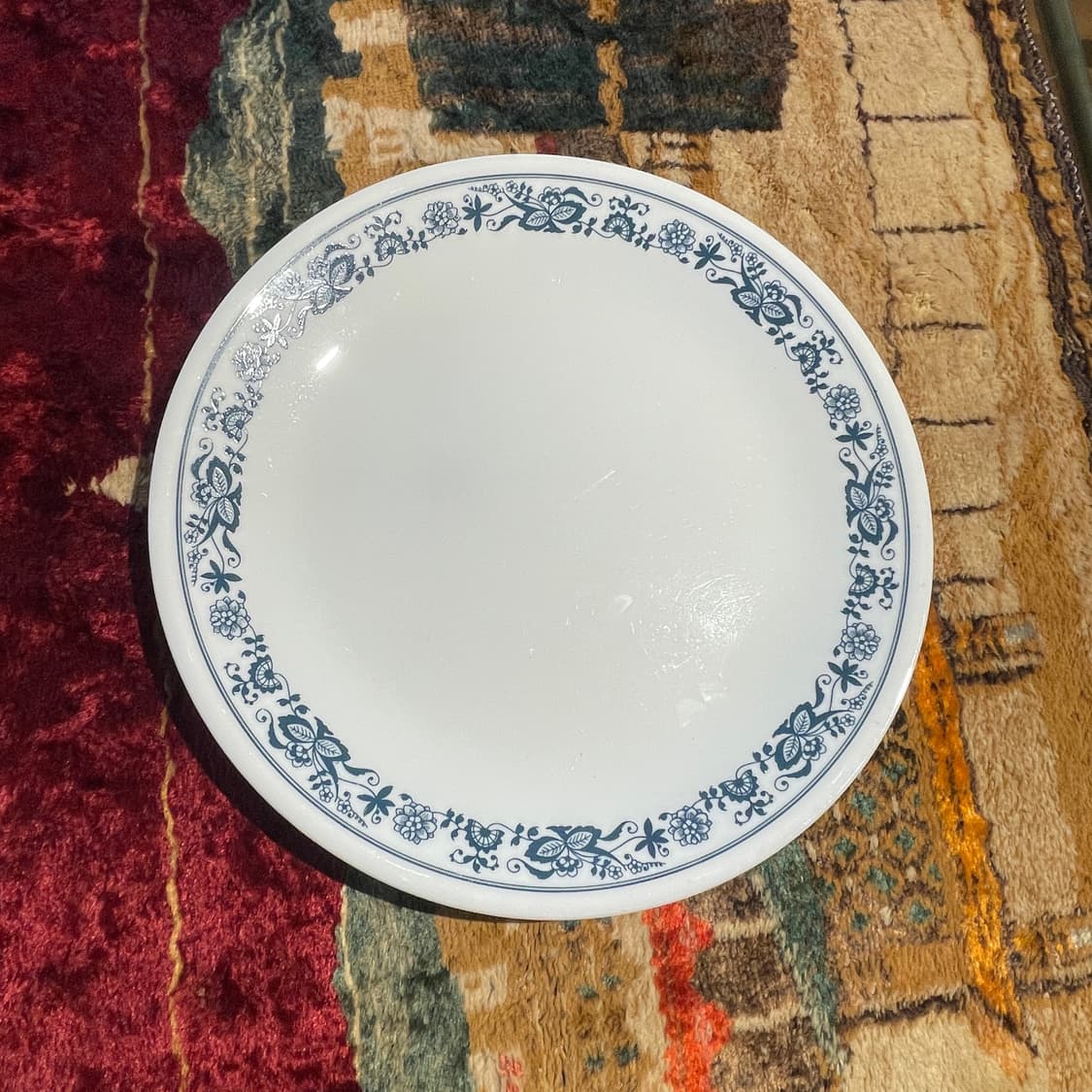 1970s 빈티지 코렐 플로럴 프린트 플레이트 (대) 상품이미지3