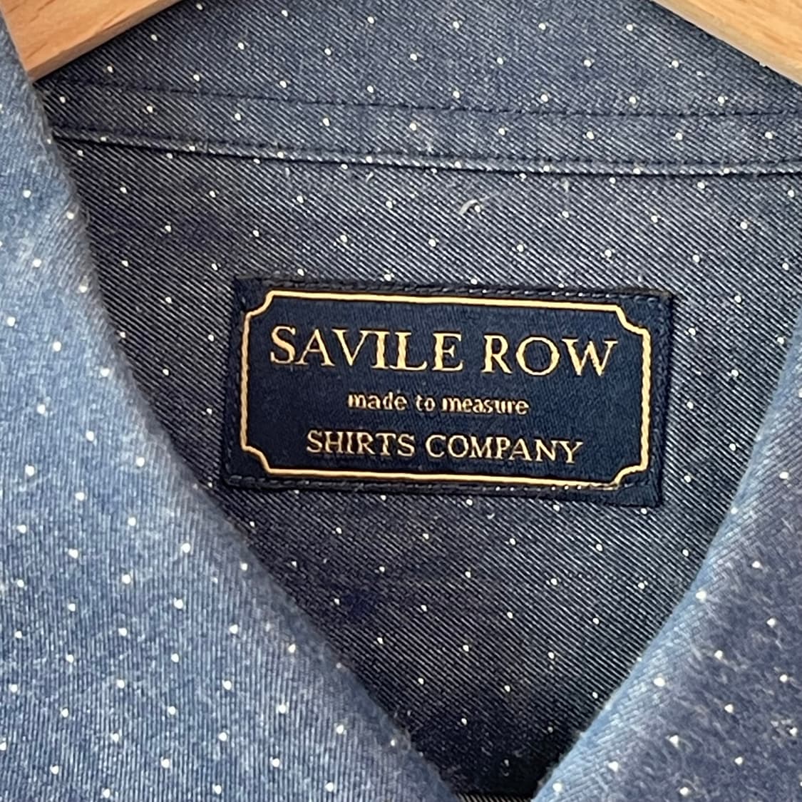 새빌로우 맞춤셔츠 데님 도트 105~110 (일본 수입원단) 상품이미지8