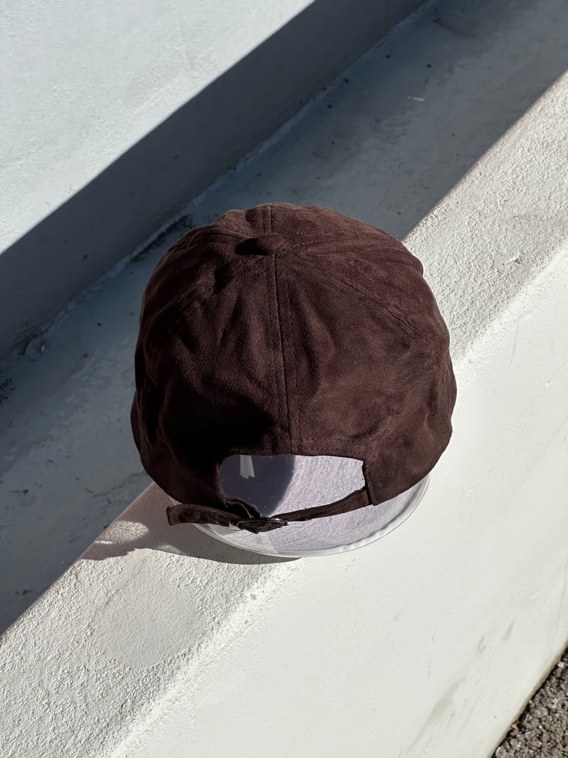 [F] 자라 브라운 스웨이드 볼캡 모자 상품이미지4