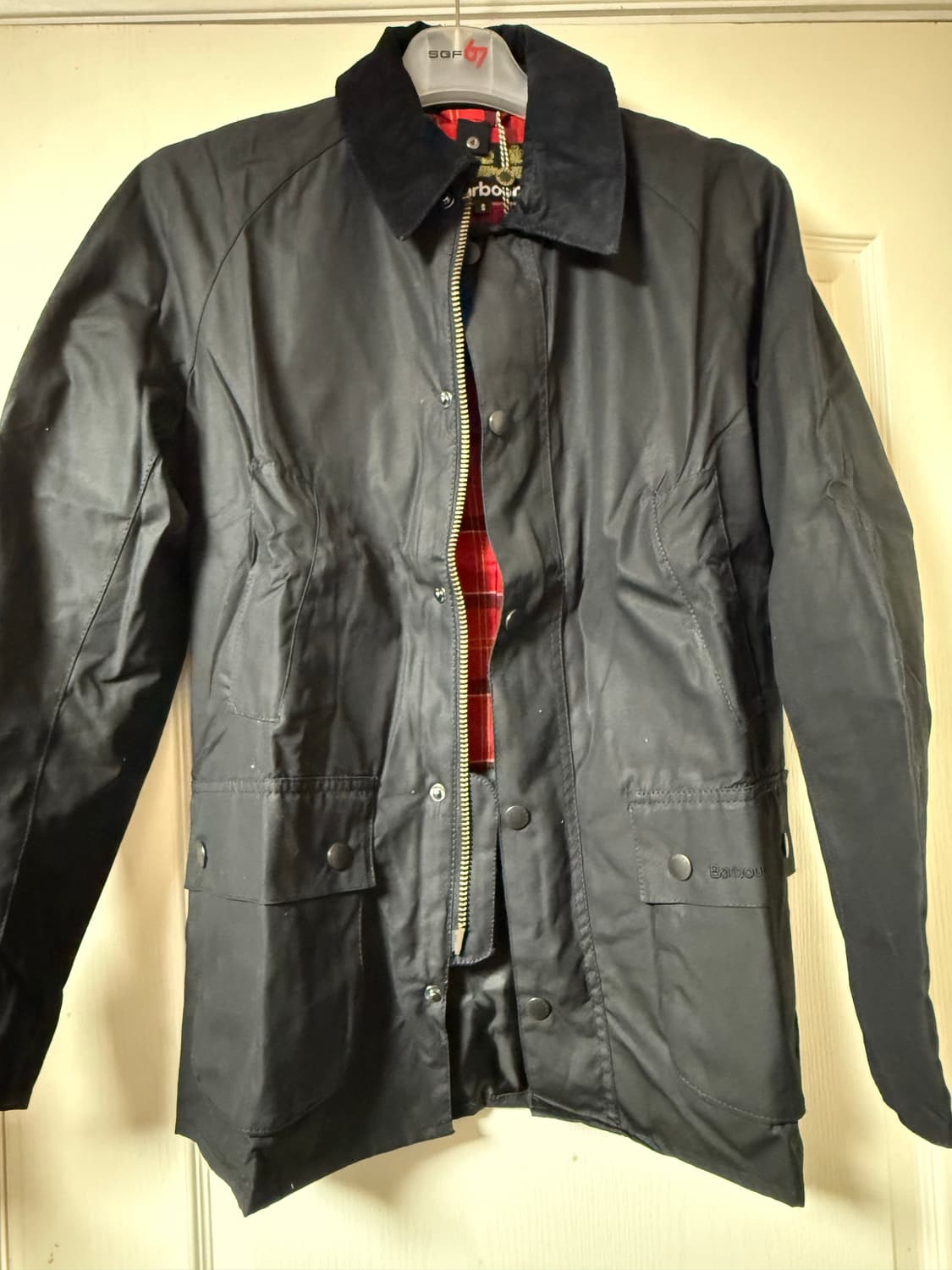 바버 애쉬비 왁스 자켓 블랙 S 상품이미지1