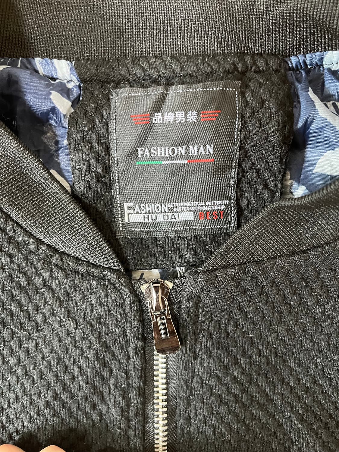 Fashion Man 블랙 봄버 자켓 M 상품이미지4