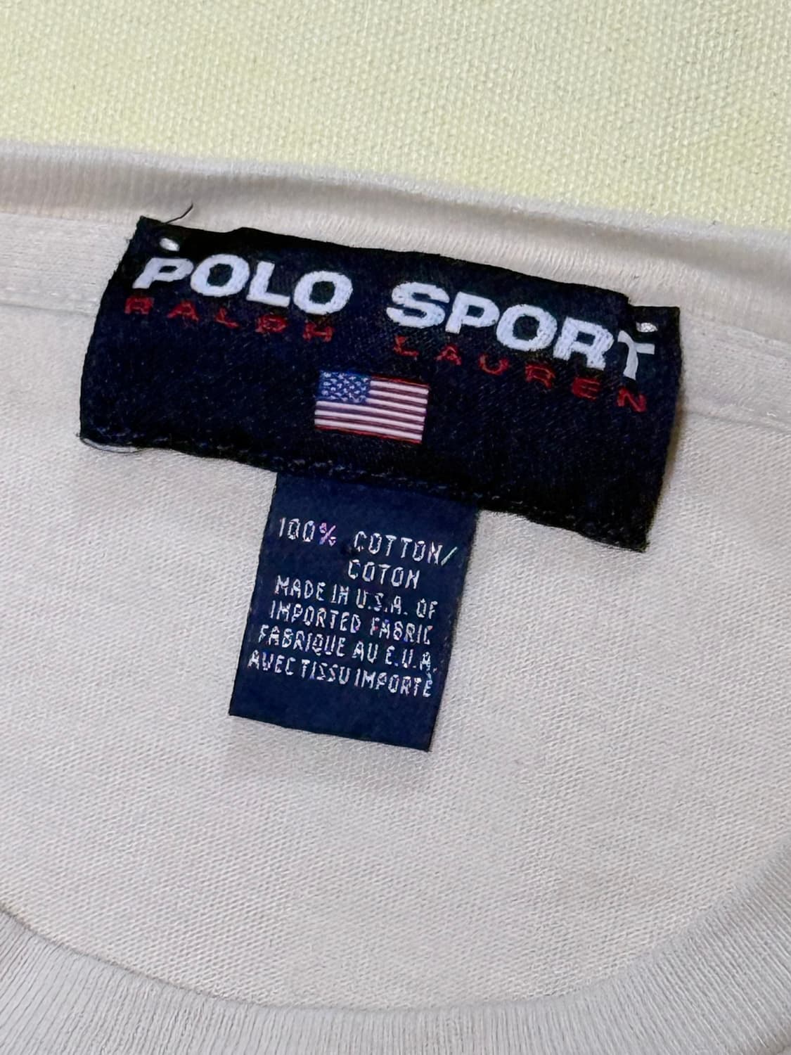폴로 스포츠 폴로베어 롱슬리브 티셔츠 90s usa 상품이미지3