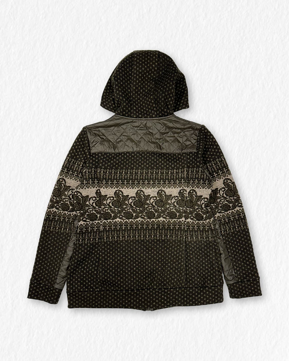 올리비아로렌 빈티지패턴 후드 점퍼 상품이미지2