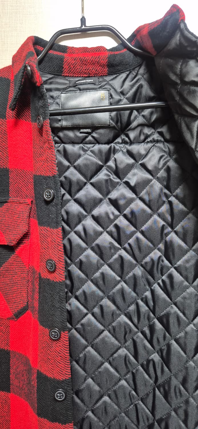 R13 체크 퀼팅코트  상품이미지10