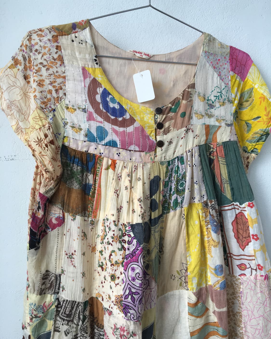 Ethnic mood patchwork blouse 상품이미지5