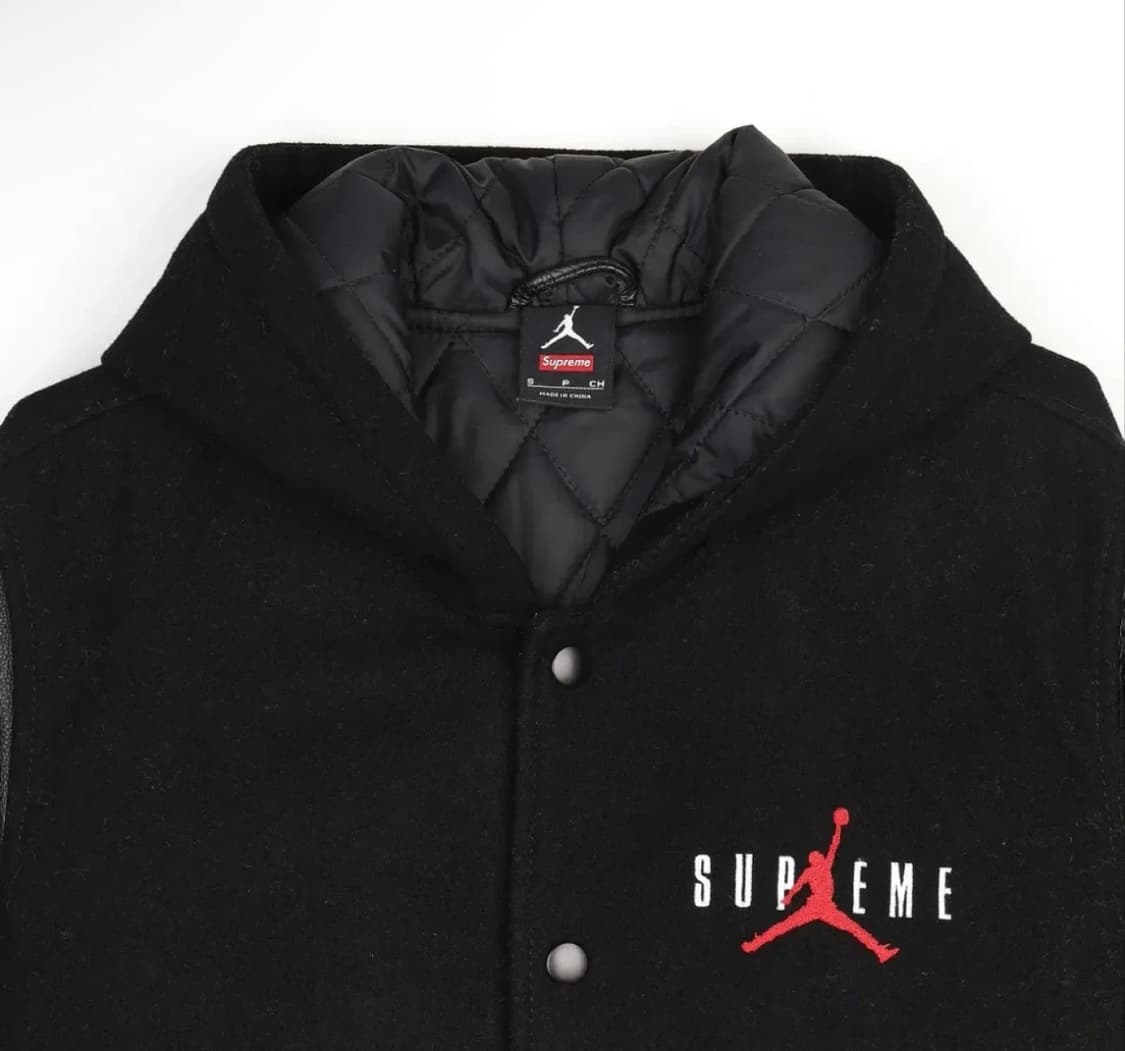 [s] 슈프림x조던 후드 바시티 자켓 상품이미지3